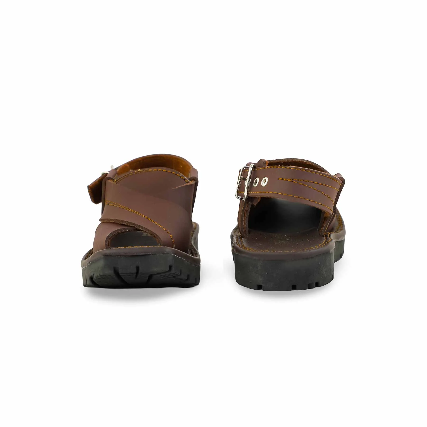 Boys Brown Peshawari Chappal KD9944 - Image 4