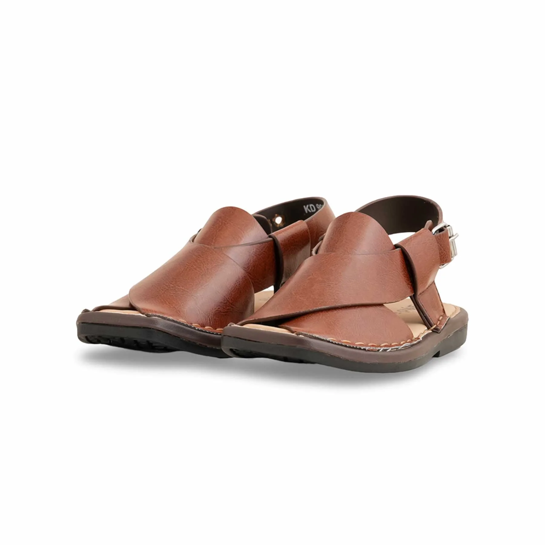 Boys Brown Peshawari Chappal KD9981 - Image 3