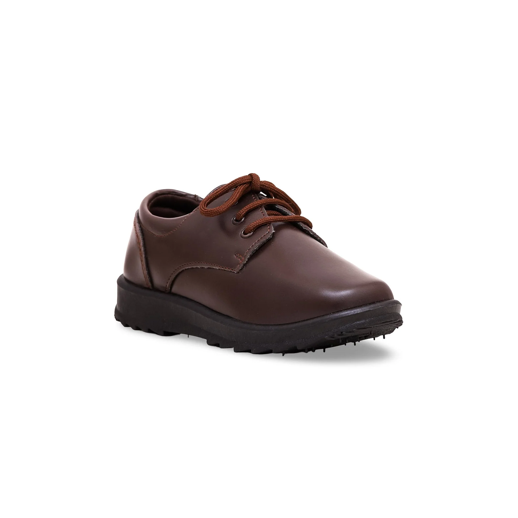 Boys Brown Lace Up Schools Shoes SK1064 - Image 3