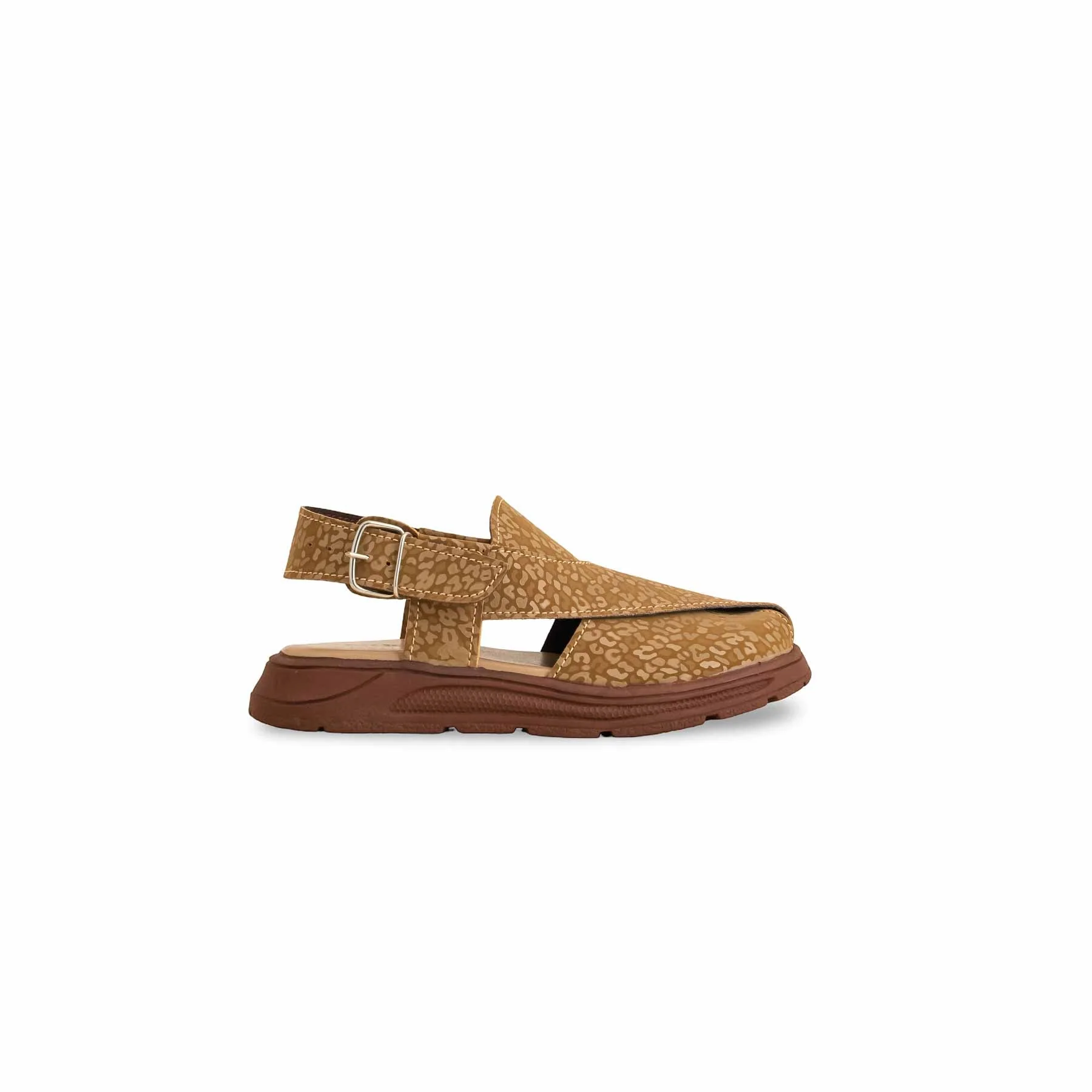 Boys Camel Peshawari Chappal KD4839 - Image 2