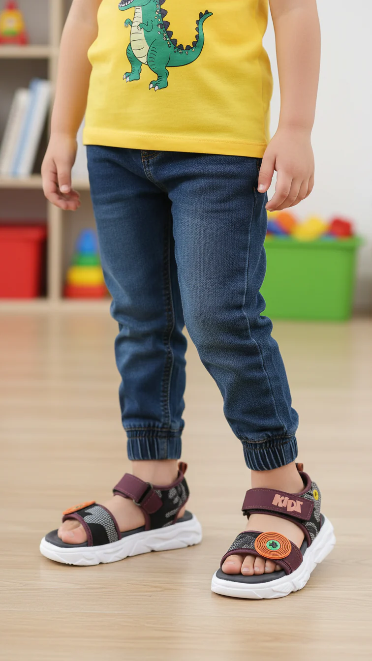 Boys Coffee Casual Sandal KD4755