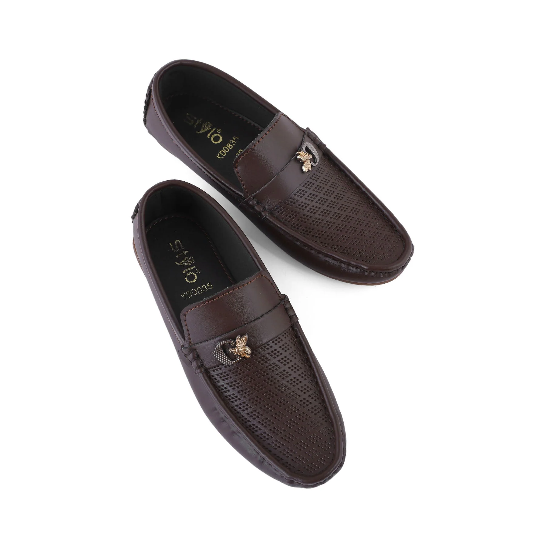 Boys Coffee Formal Moccasin KD0835 - Image 4