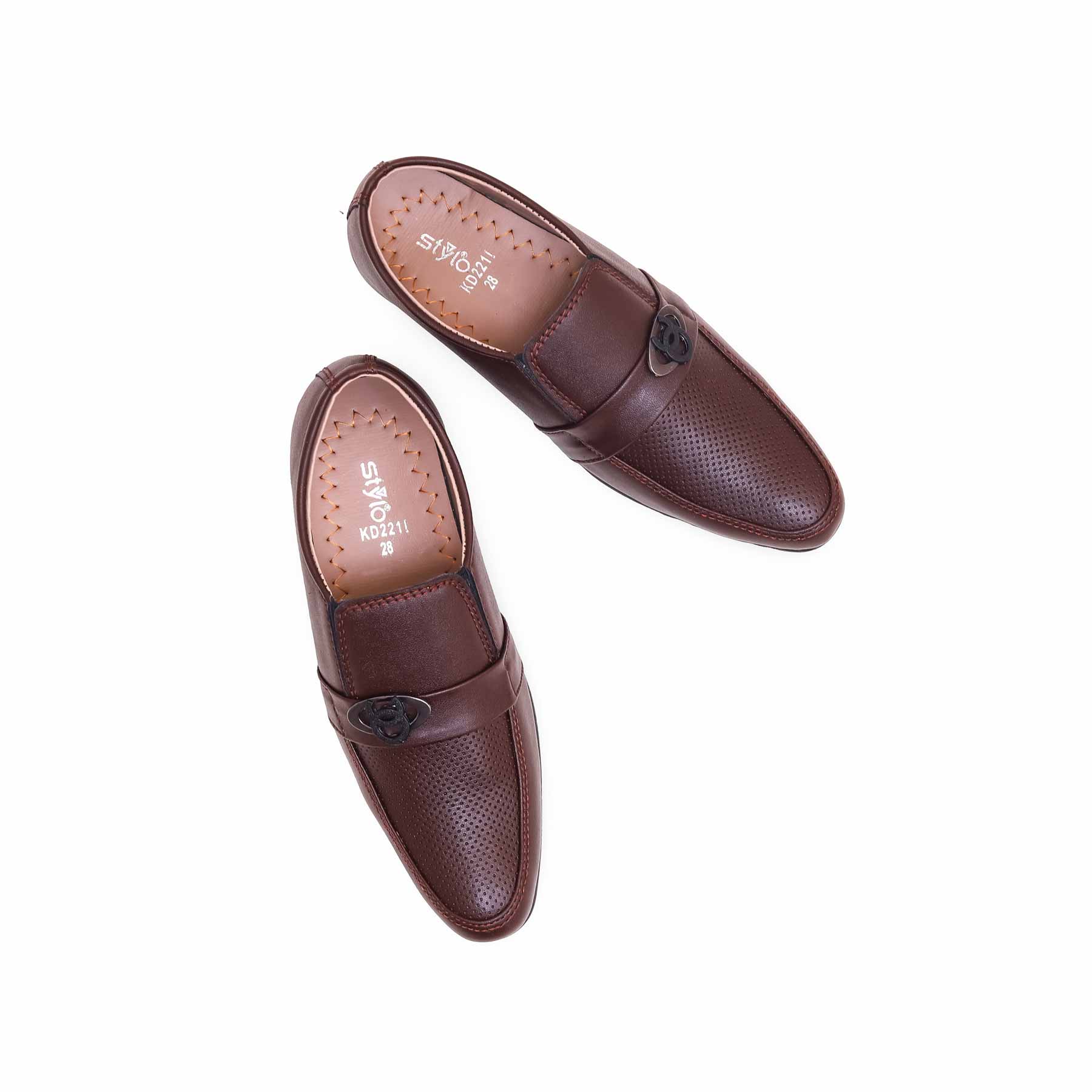 Boys Coffee Formal Moccasin KD2211 - Image 5