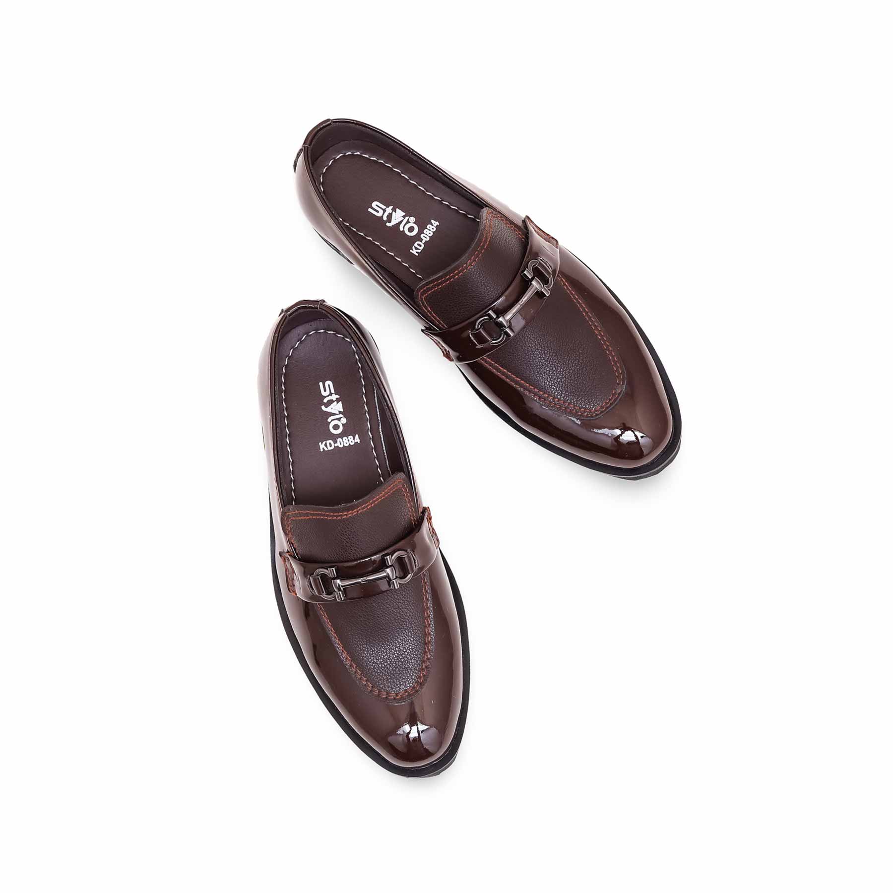 Boys Coffee Formal Shoes KD0884 - Image 4