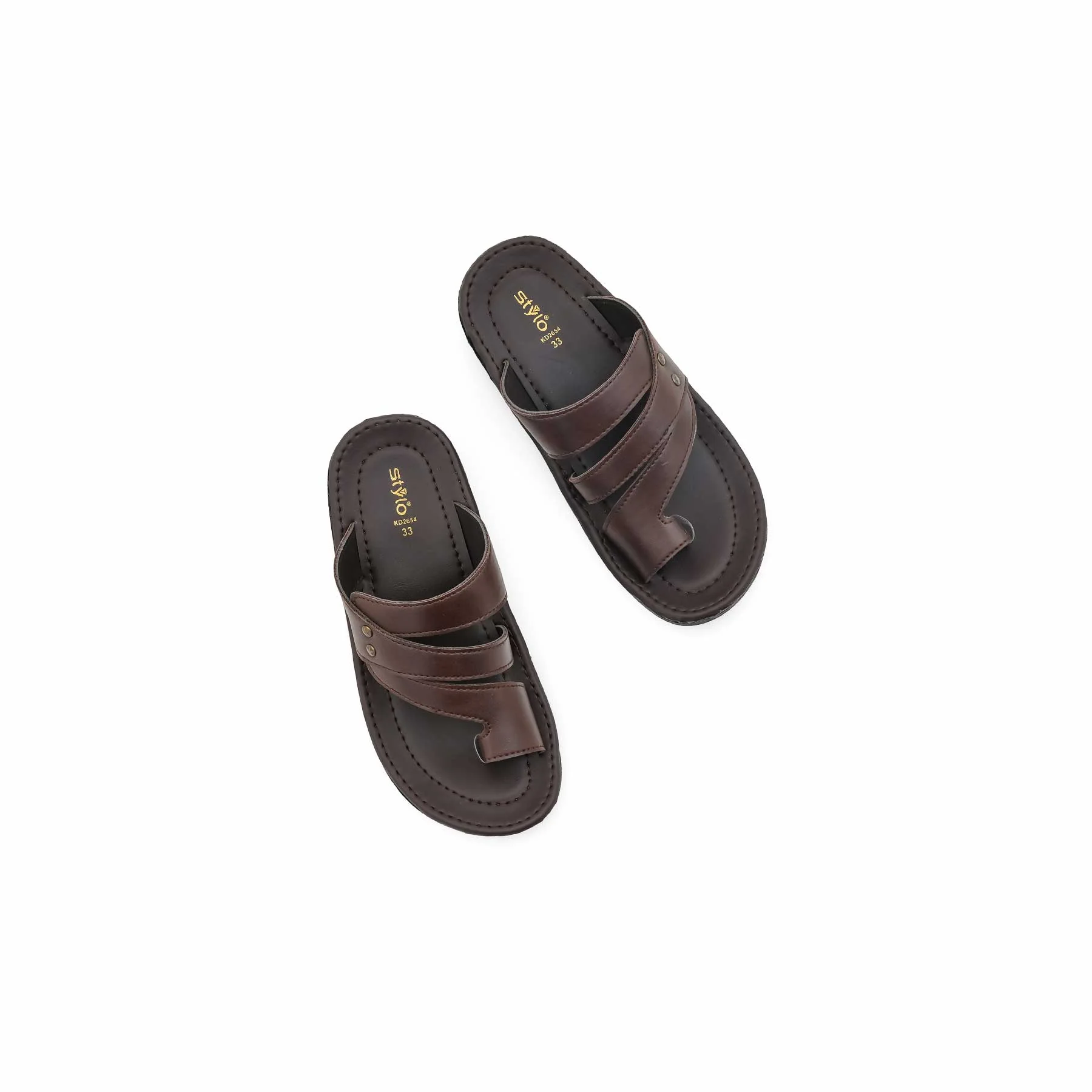 Boys Coffee Formal Slipper KD2654 - Image 6