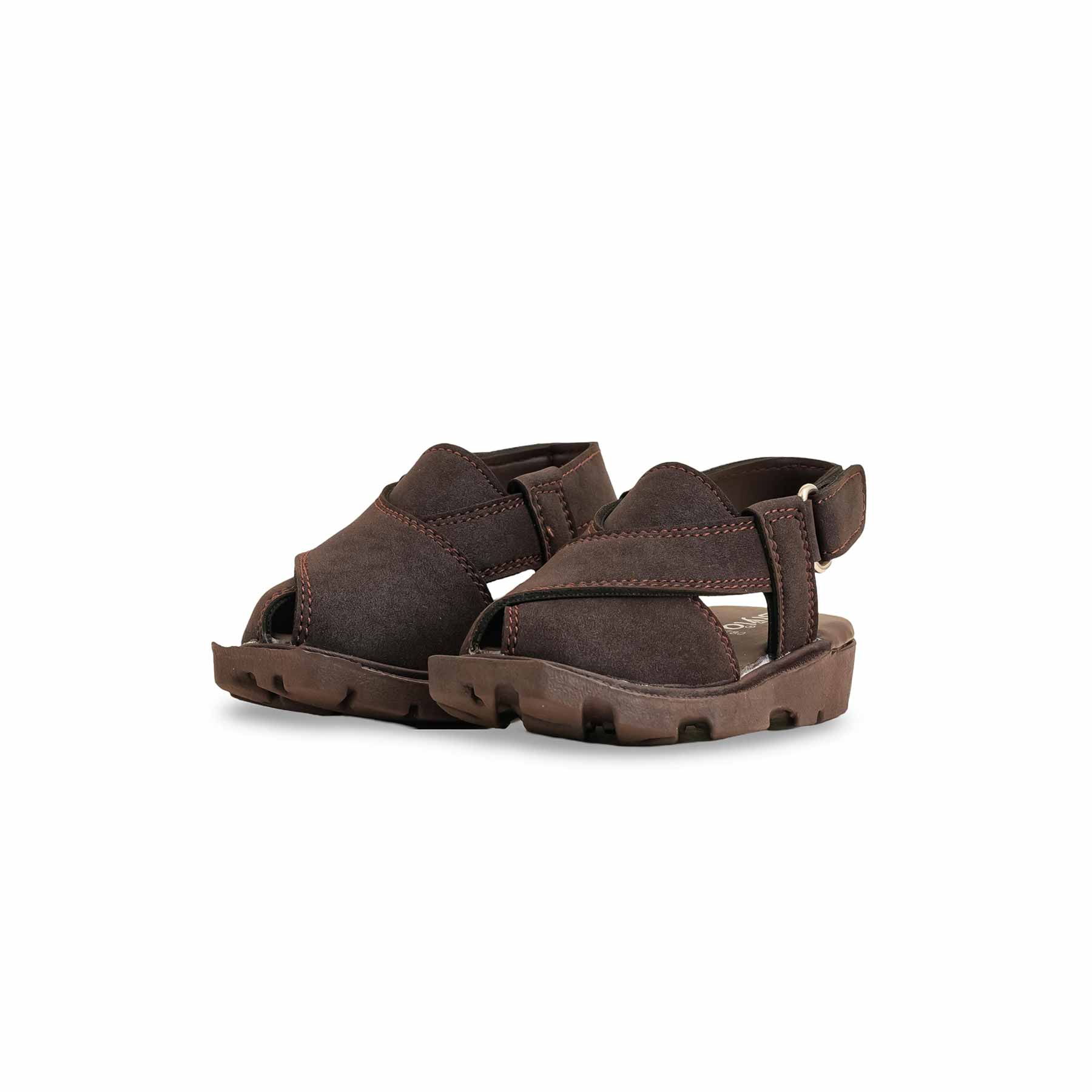 Boys Coffee Peshawari Chappal KD4780 - Image 3