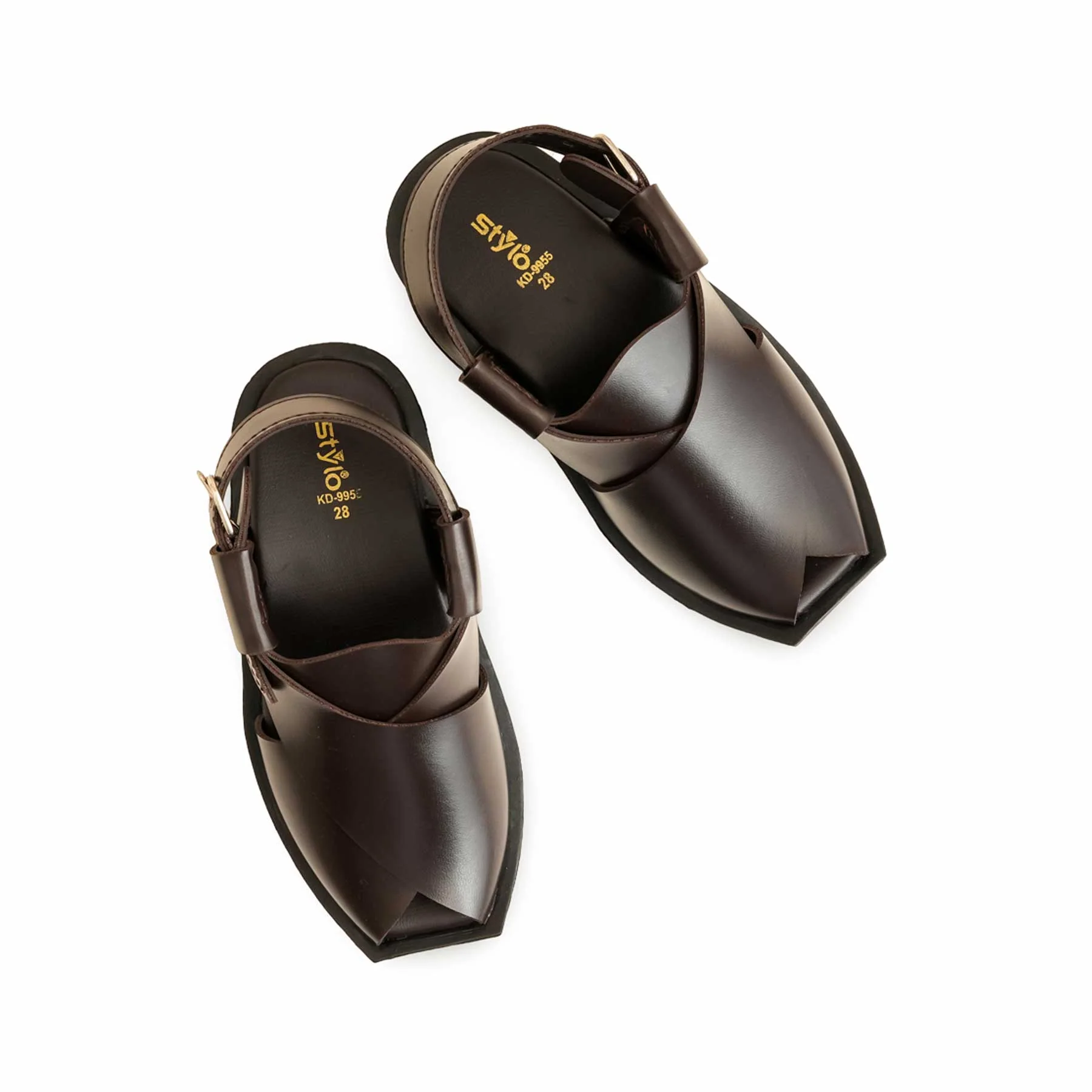 Boys Coffee Peshawari Chappal KD9955 - Image 5