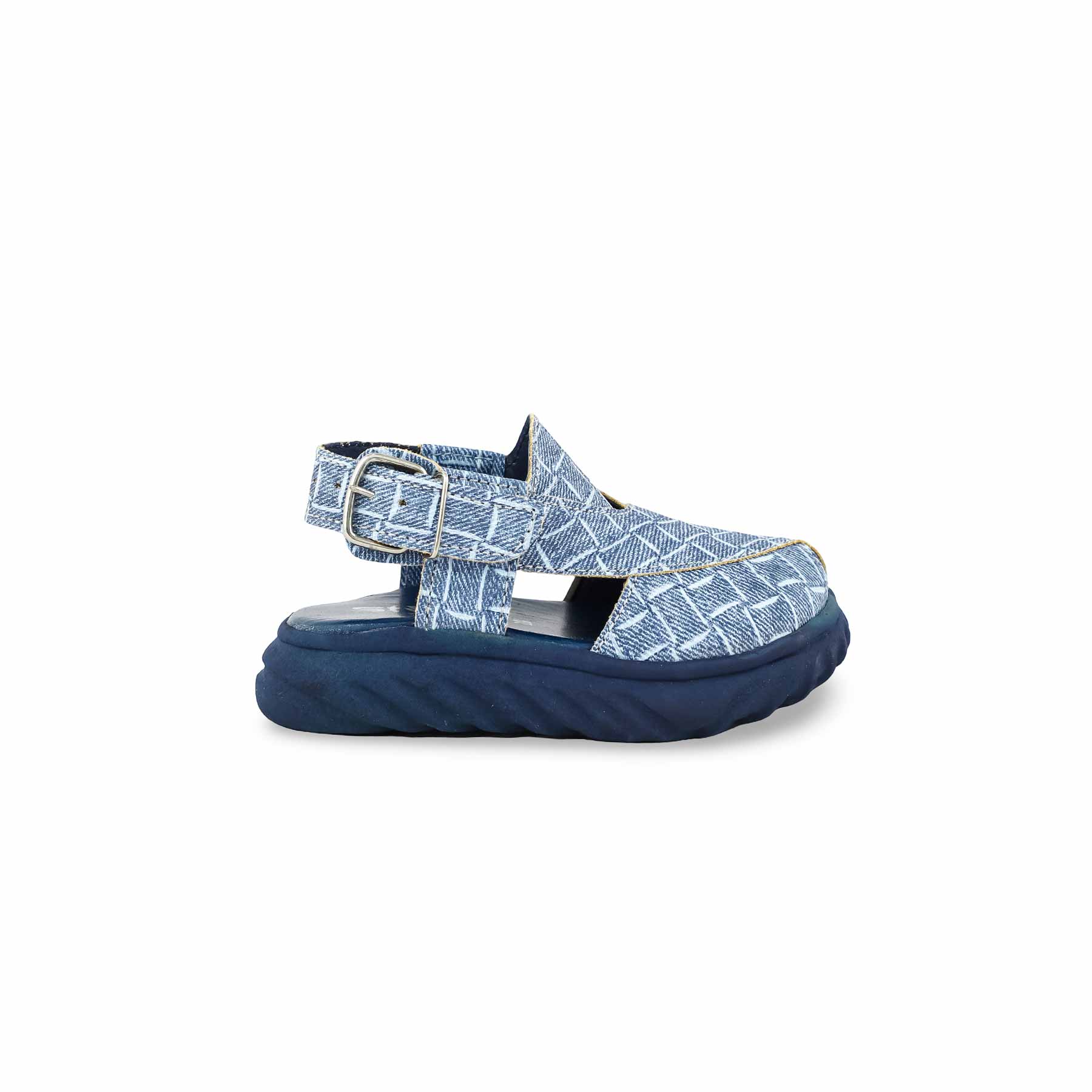 Boys Denim Peshawari Chappal KD4740 - Image 2