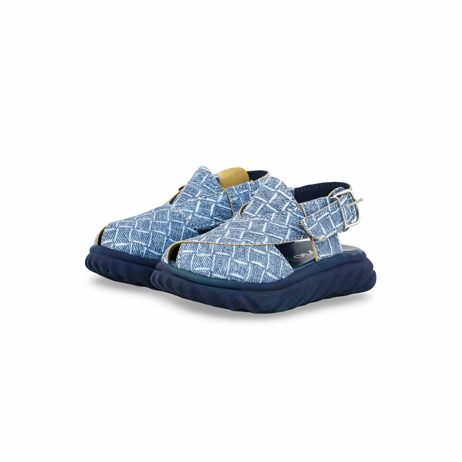 Boys Denim Peshawari Chappal KD4740 - Image 3