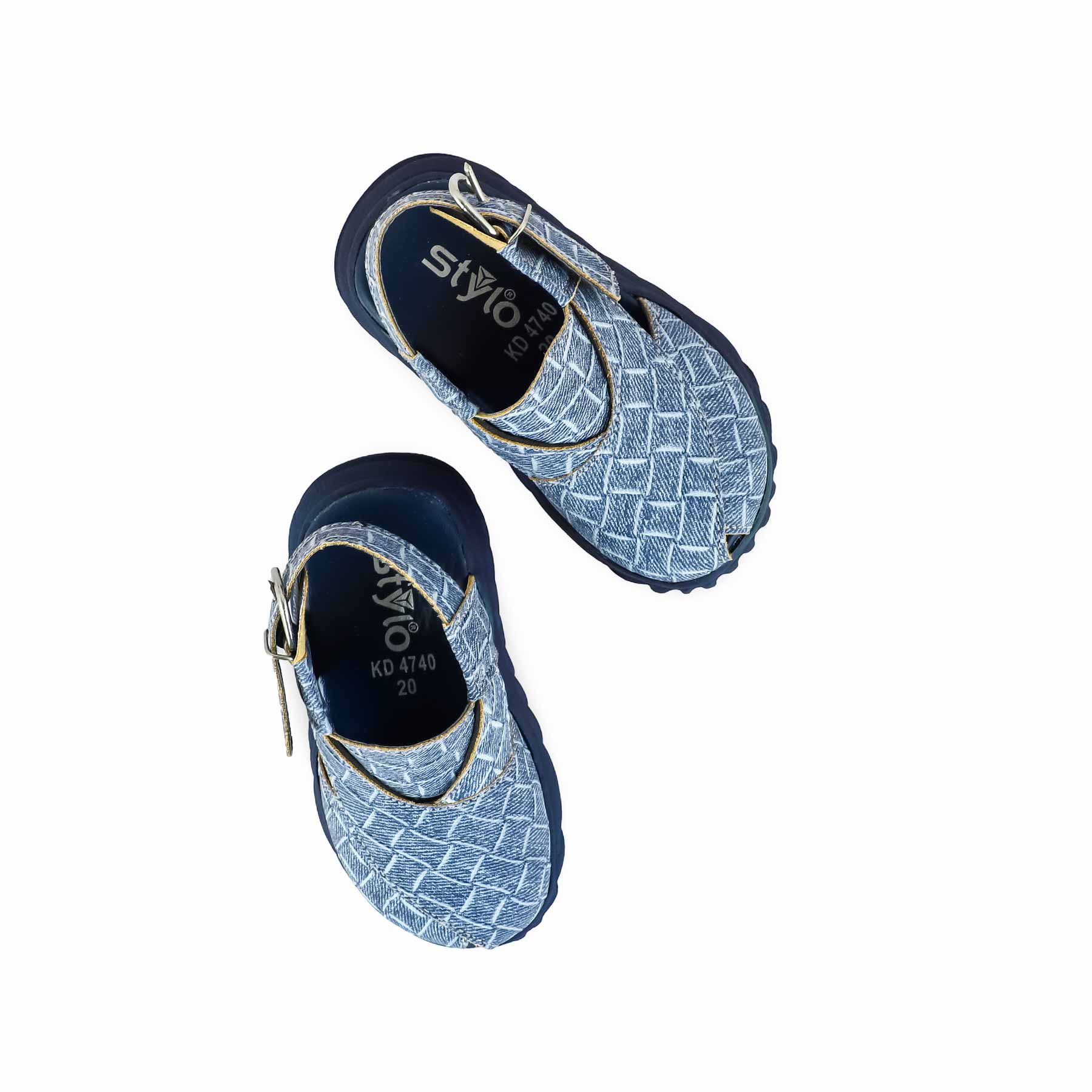 Boys Denim Peshawari Chappal KD4740 - Image 5