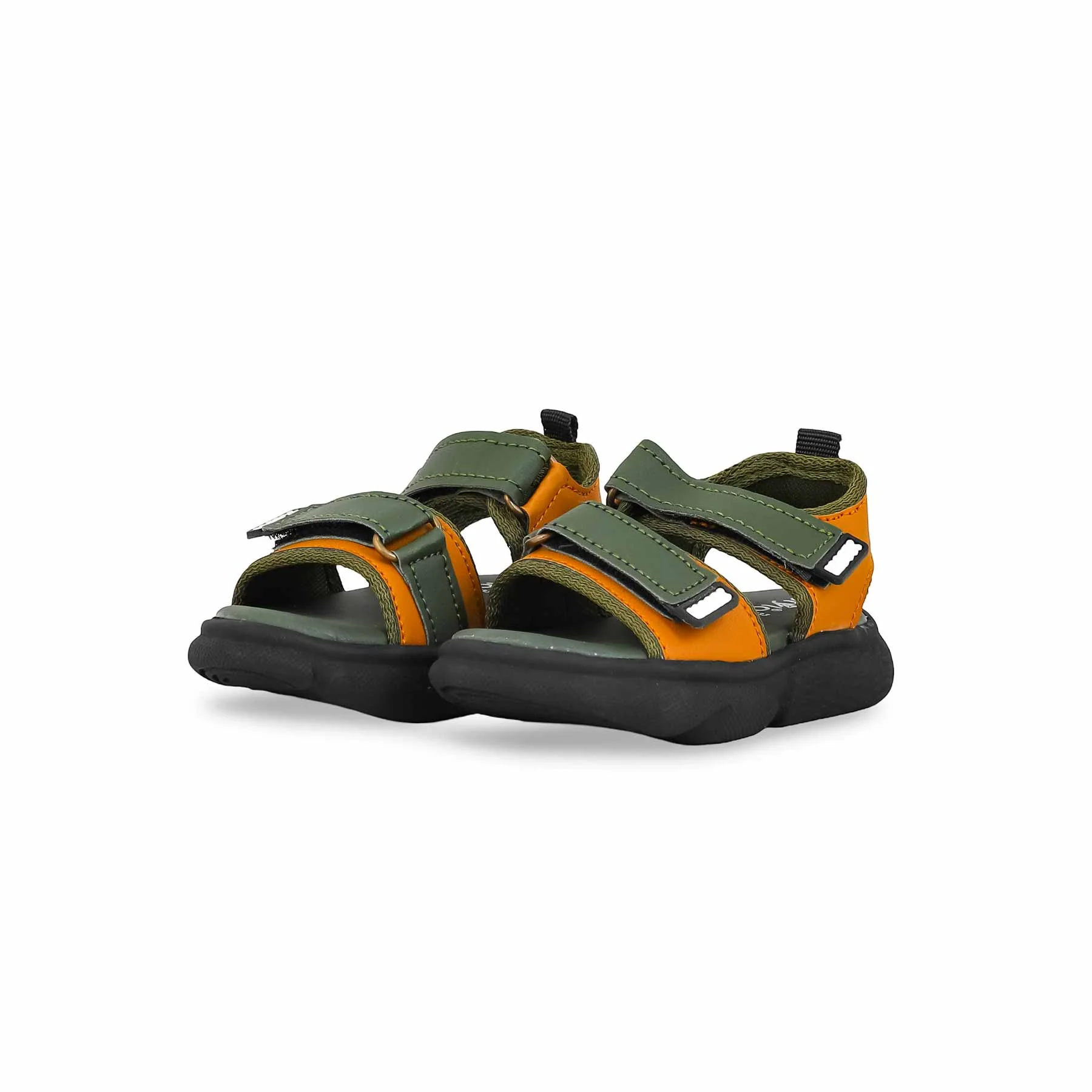 Boys Green Casual Sandal KD4733 - Image 3