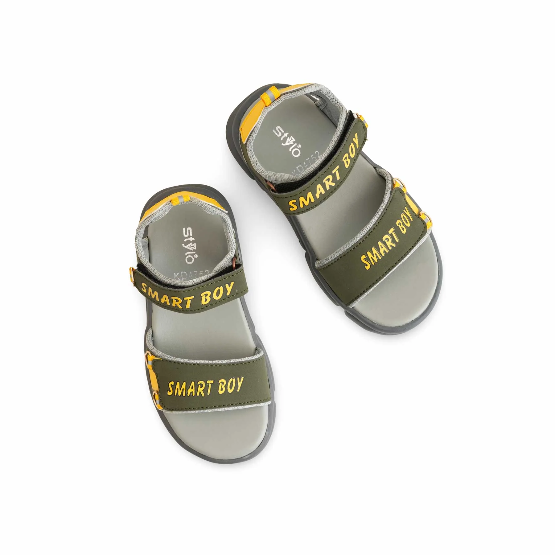 Boys Green Casual Sandal KD4752 - Image 4