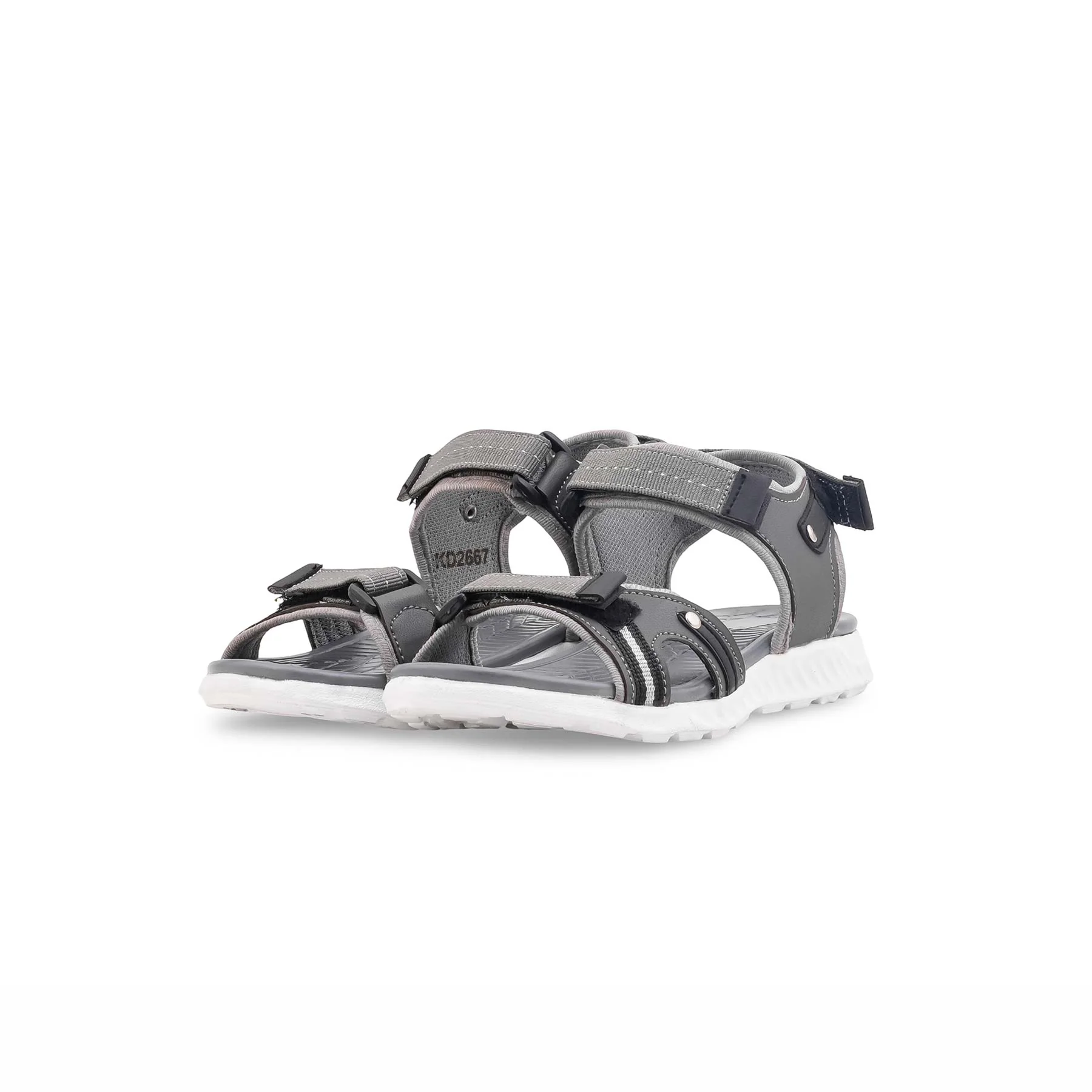 Boys Grey Casual Sandal KD2667 - Image 4