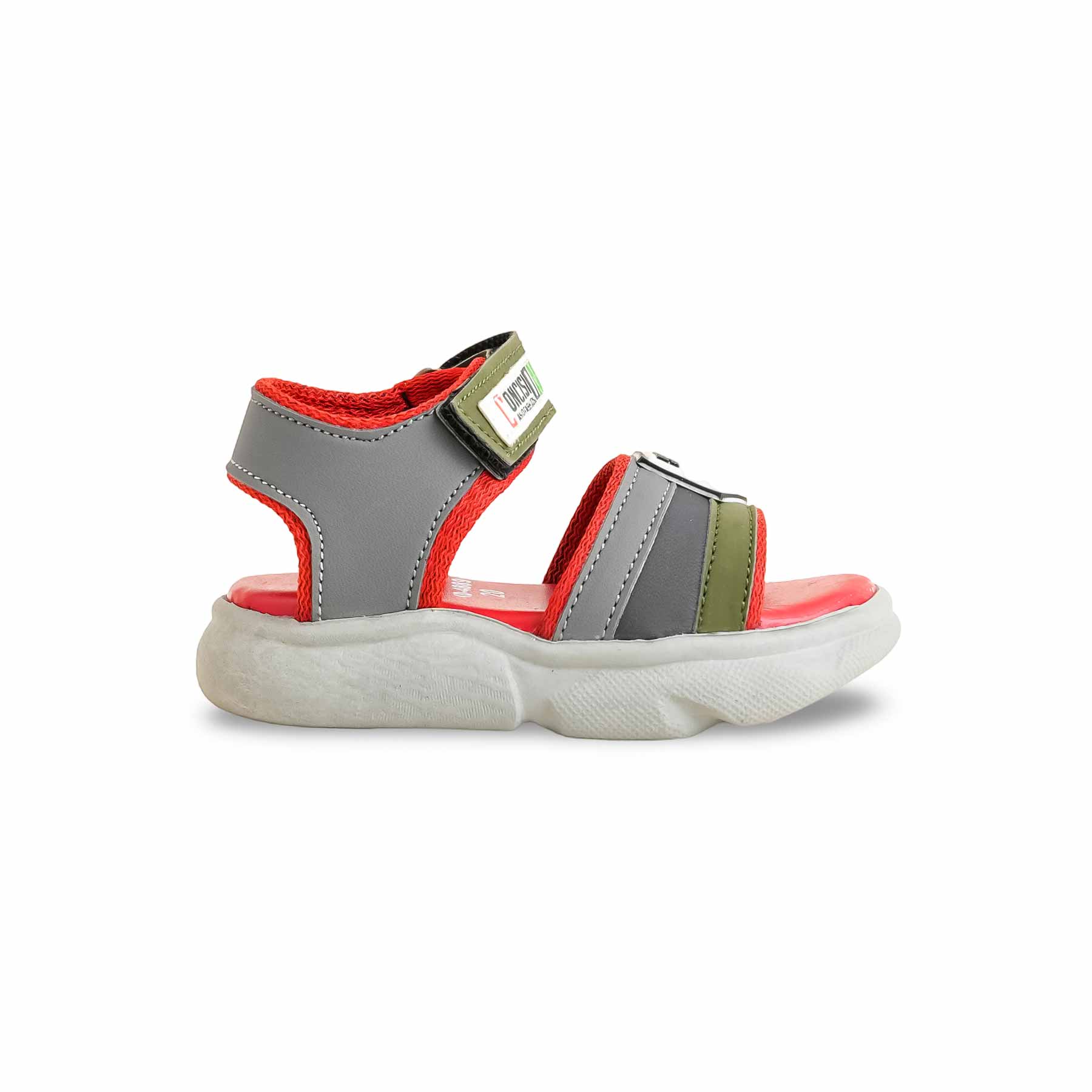 Boys Grey Casual Sandal KD4889 - Image 2