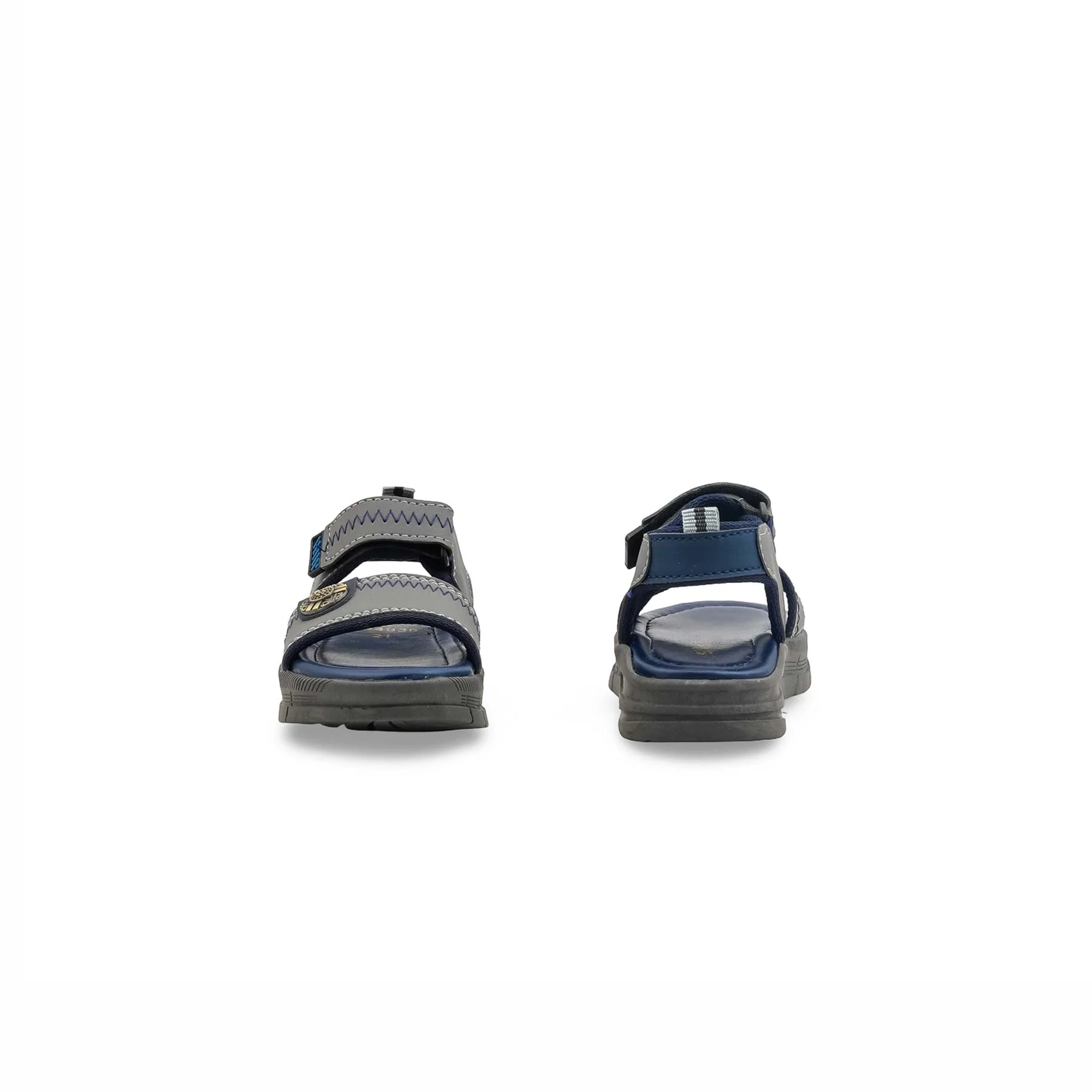 Boys Grey Casual Sandal KD4936 - Image 4
