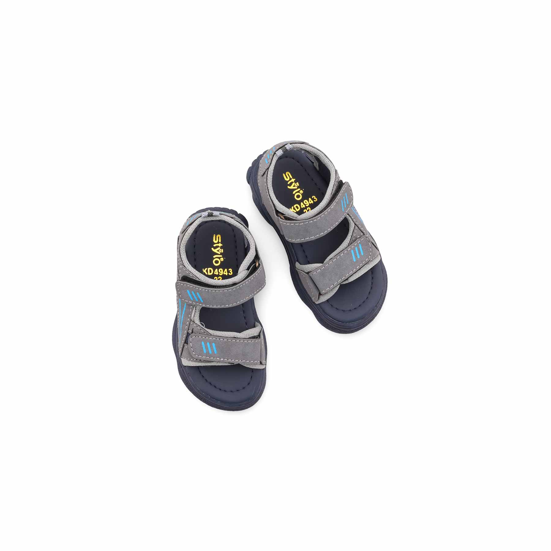 Boys Grey Casual Sandal KD4943 - Image 5