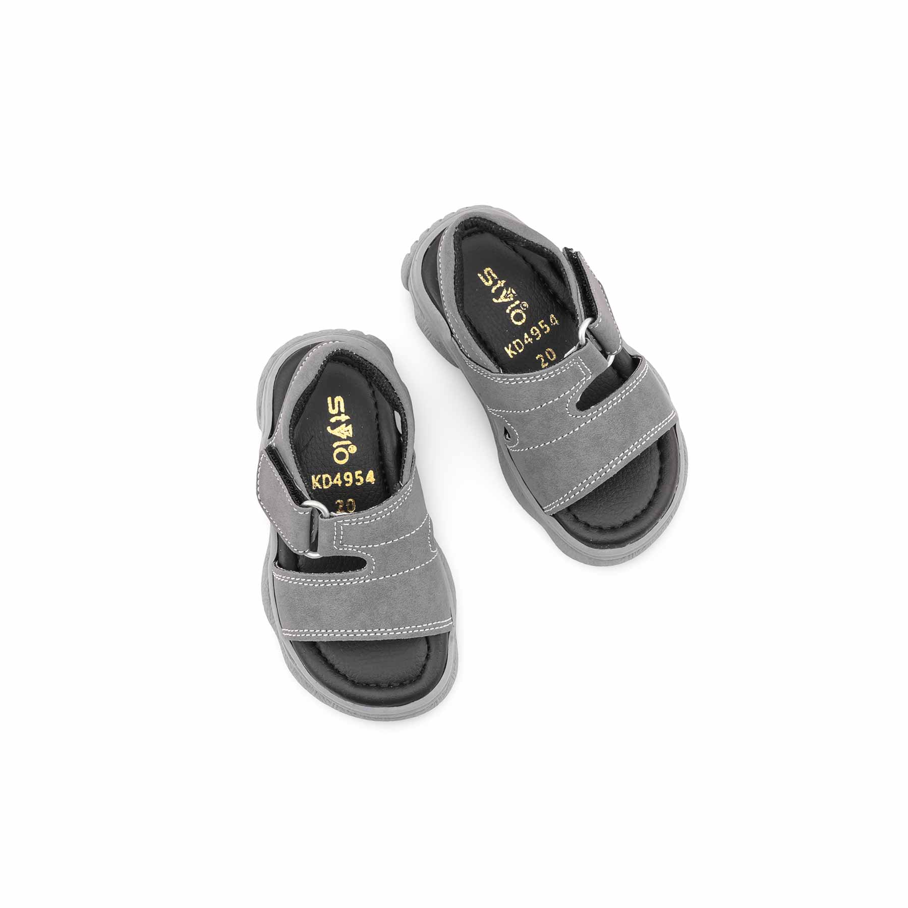 Boys Grey Casual Sandal KD4954 - Image 5