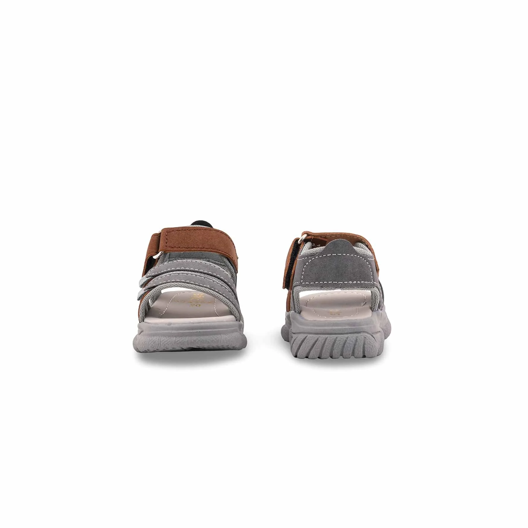 Boys Grey Casual Sandal KD4982 - Image 4