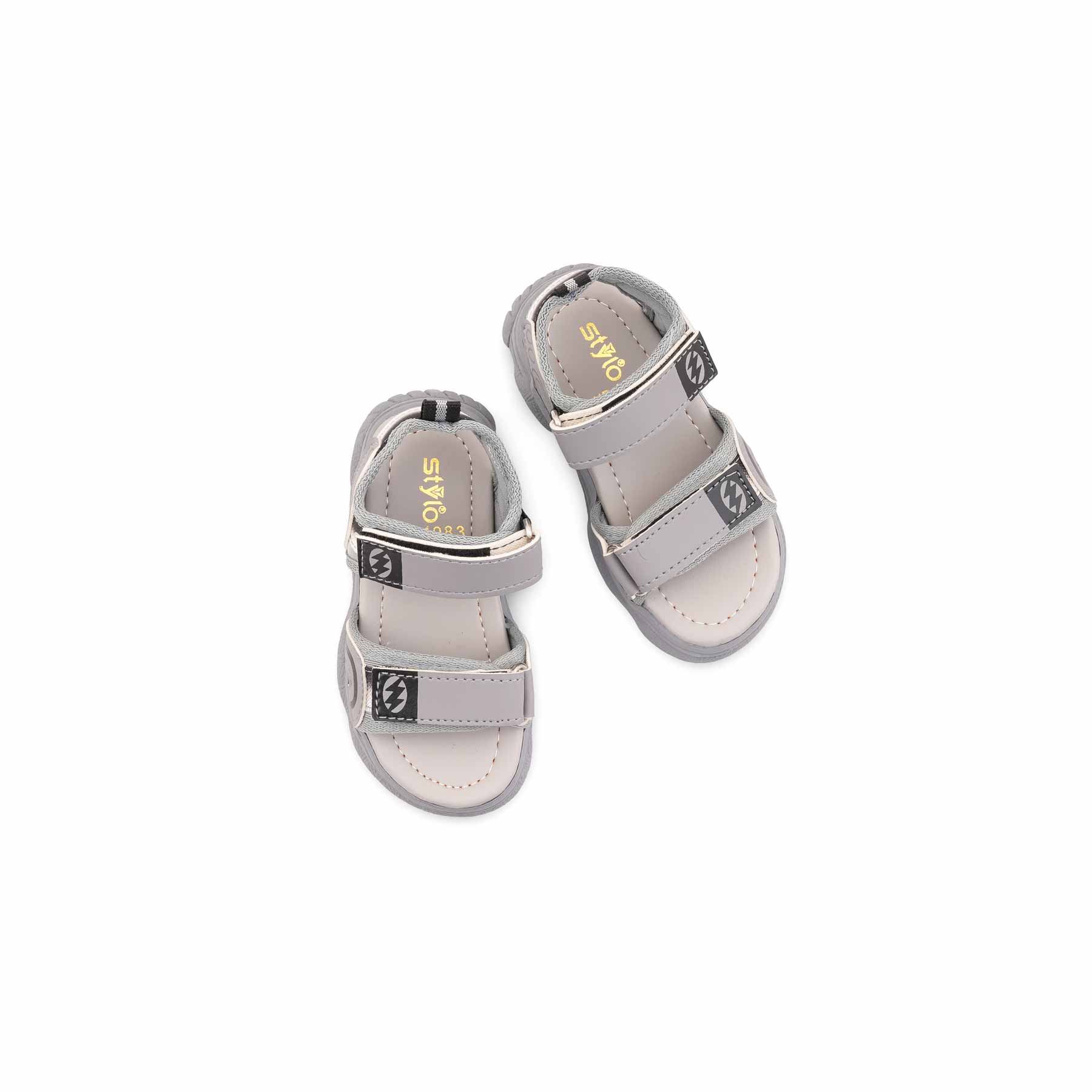 Boys Grey Casual Sandal KD4983 - Image 5