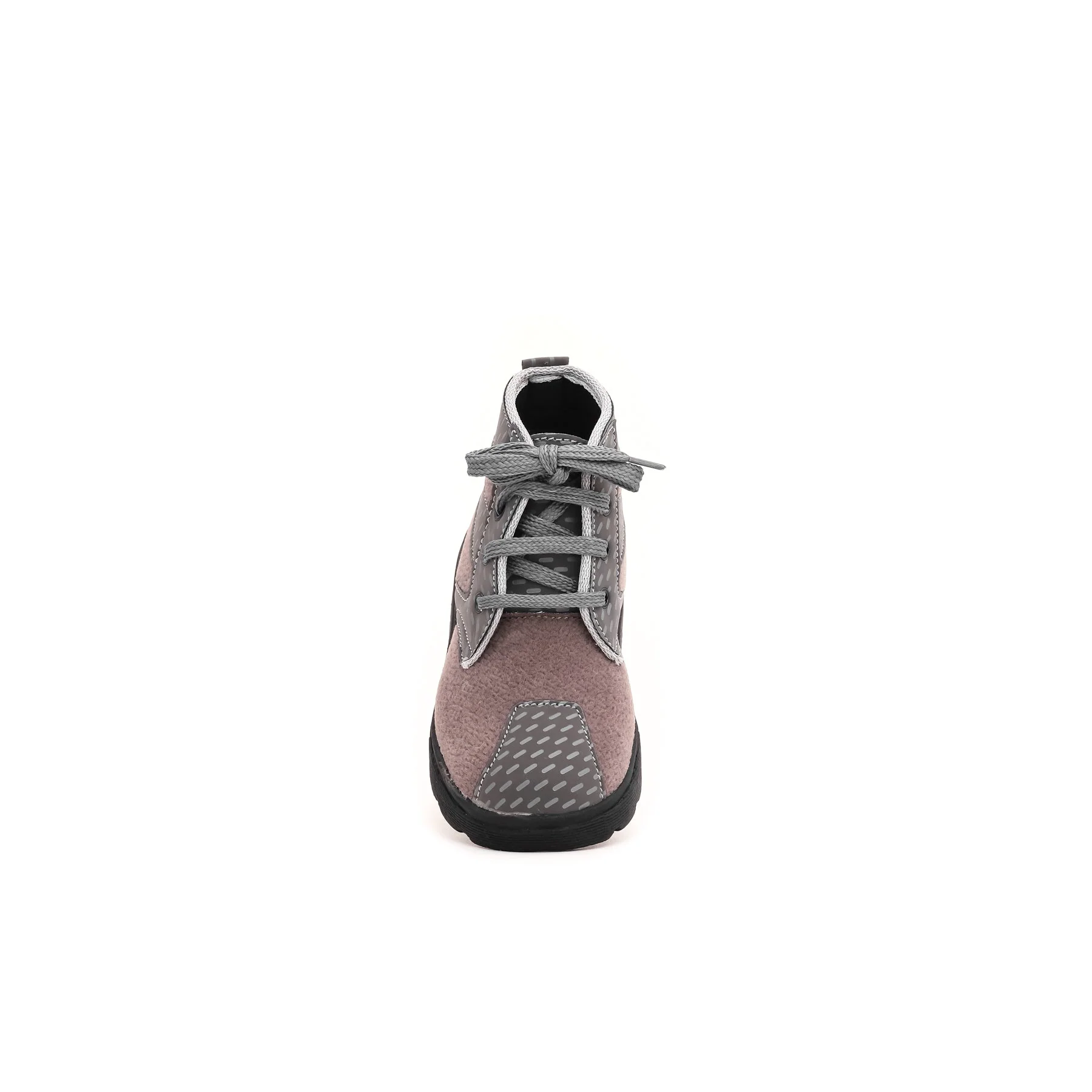 Boys Grey Formal Long Shoes KD1516 - Image 3