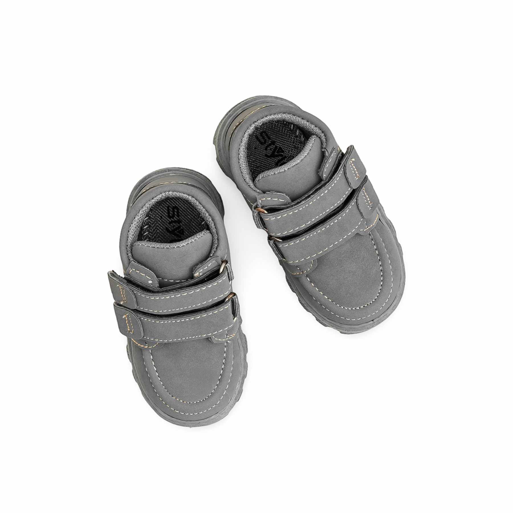 Boys Grey Formal Long Shoes KD8083 - Image 5