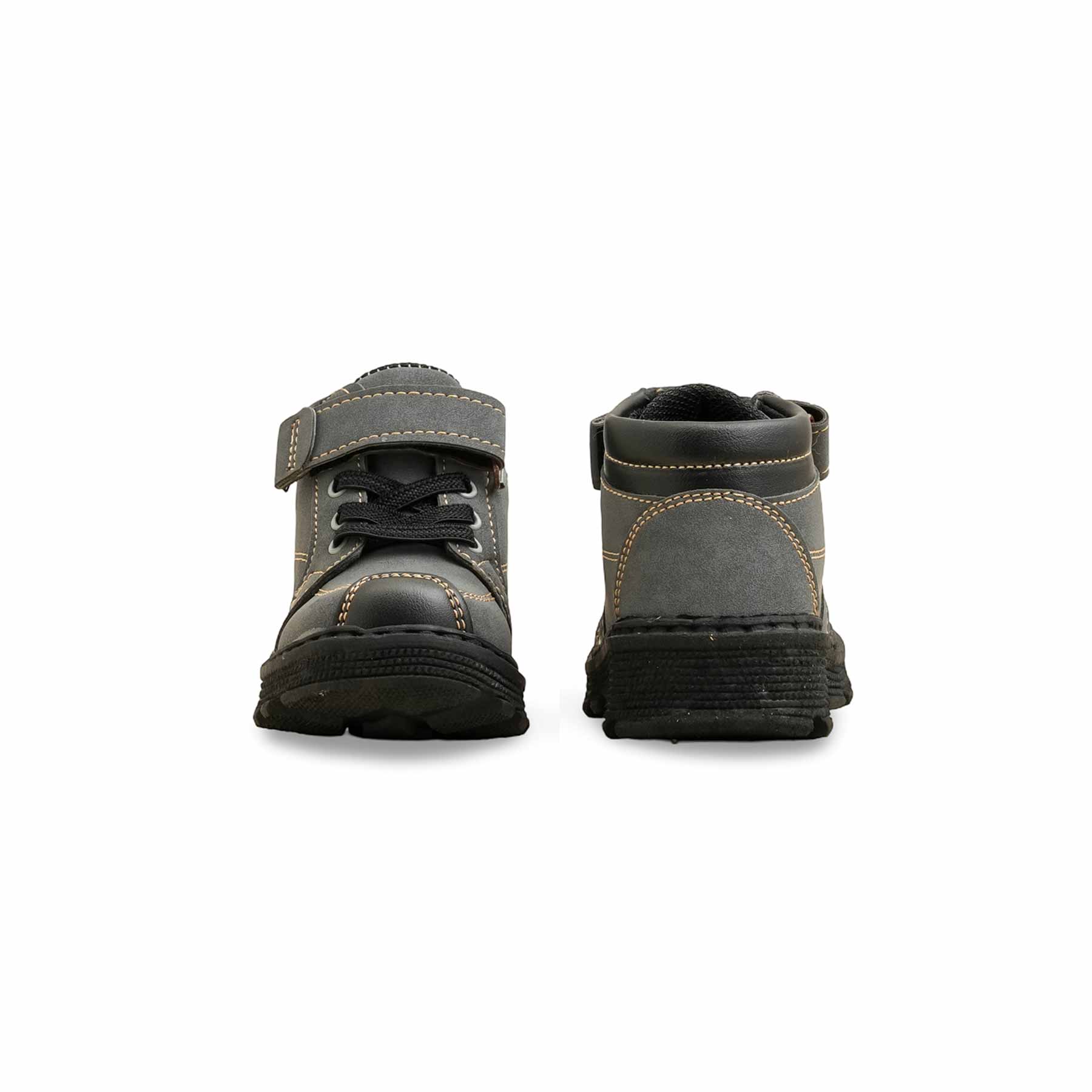 Boys Grey Formal Long Shoes KD8084 - Image 4