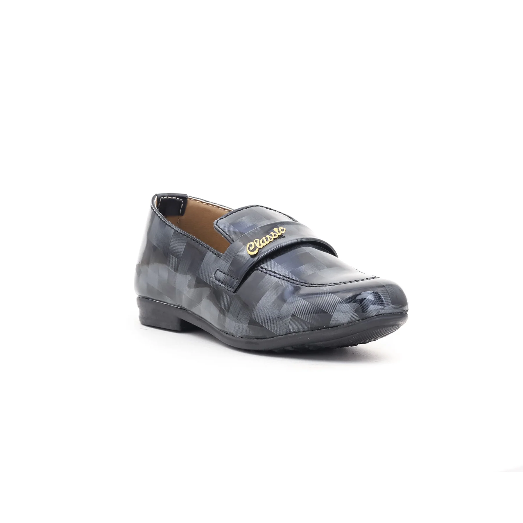 Boys Grey Formal Moccasin KD0517 - Image 2