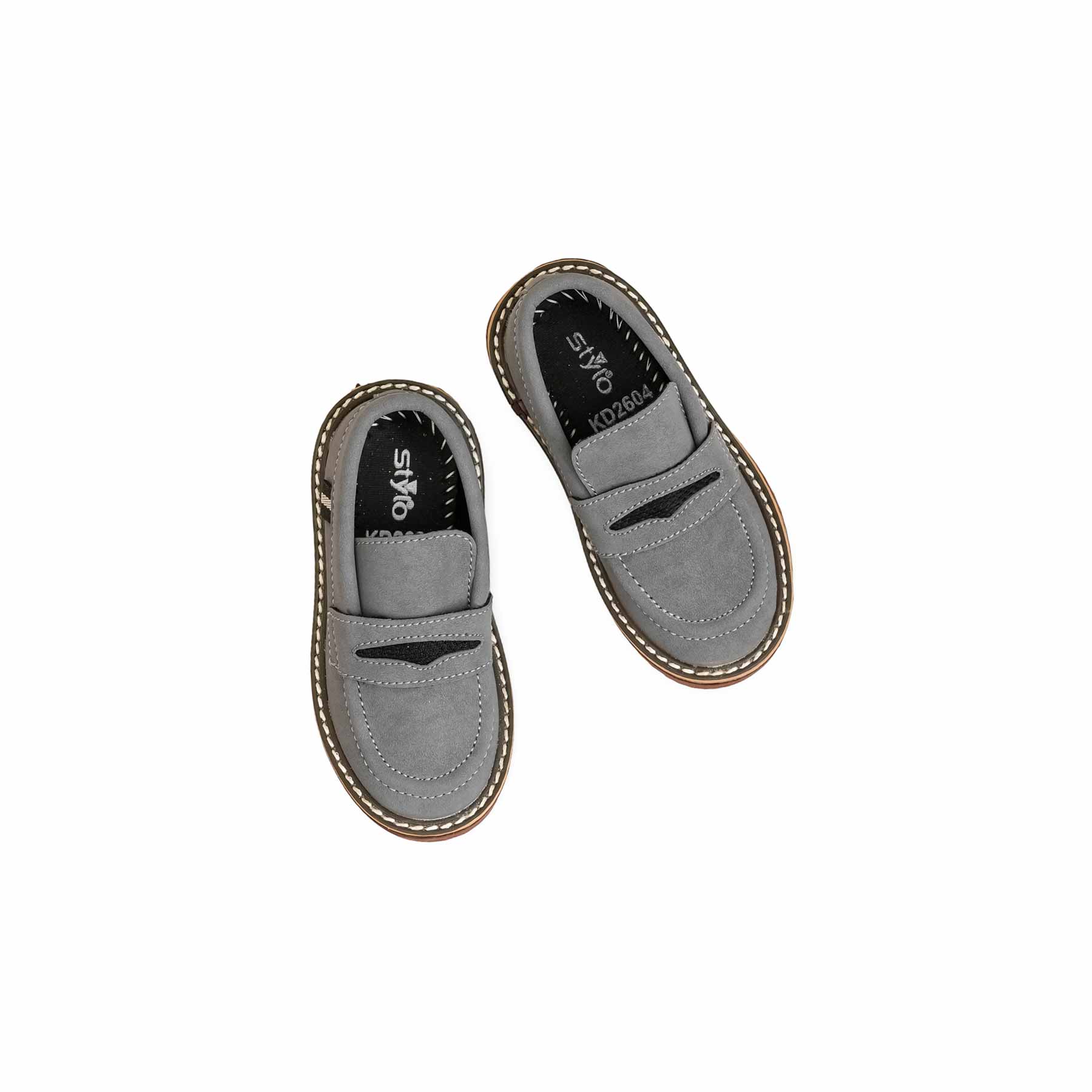 Boys Grey Formal Moccasin KD2604 - Image 5