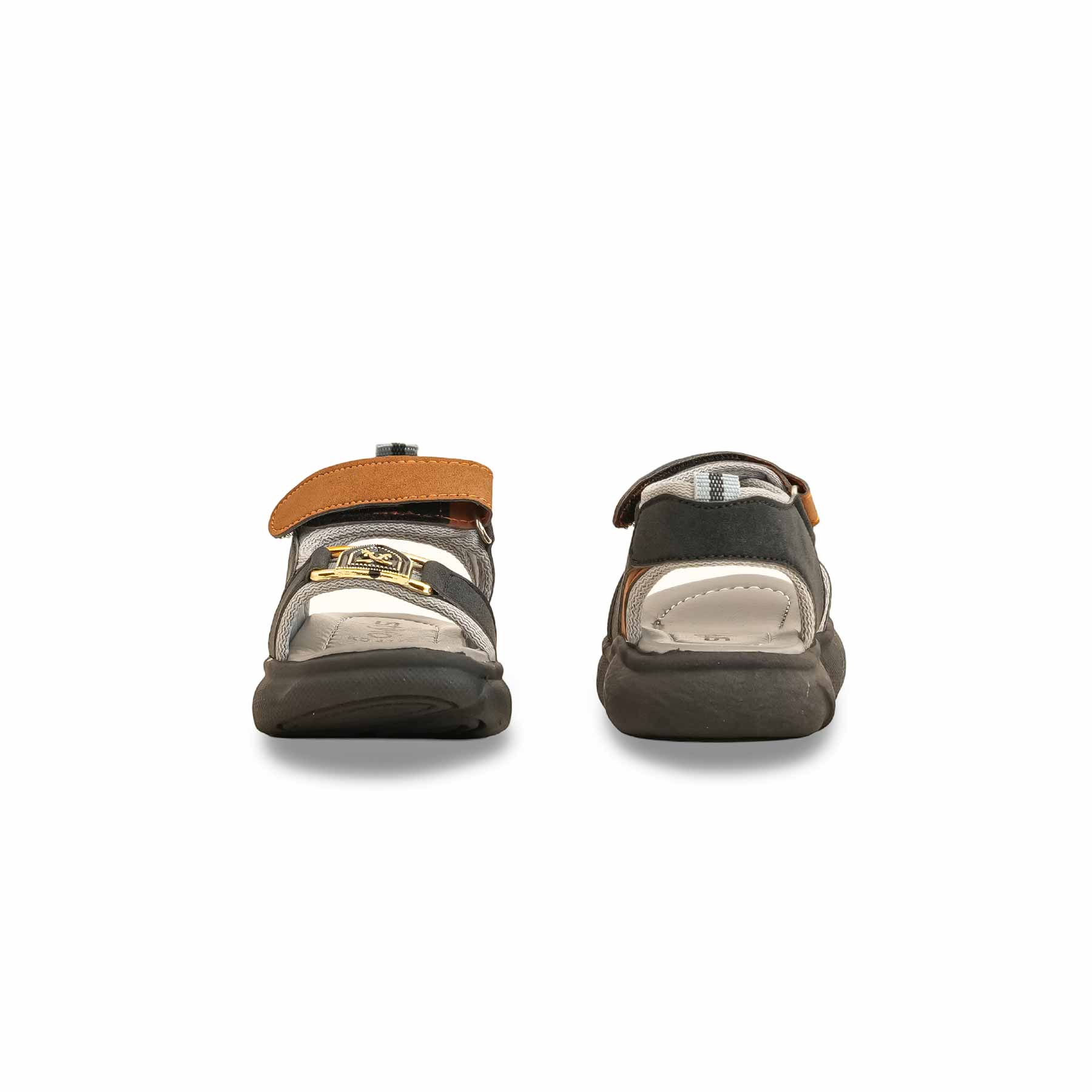 Boys Grey Formal Sandal KD4743 - Image 4