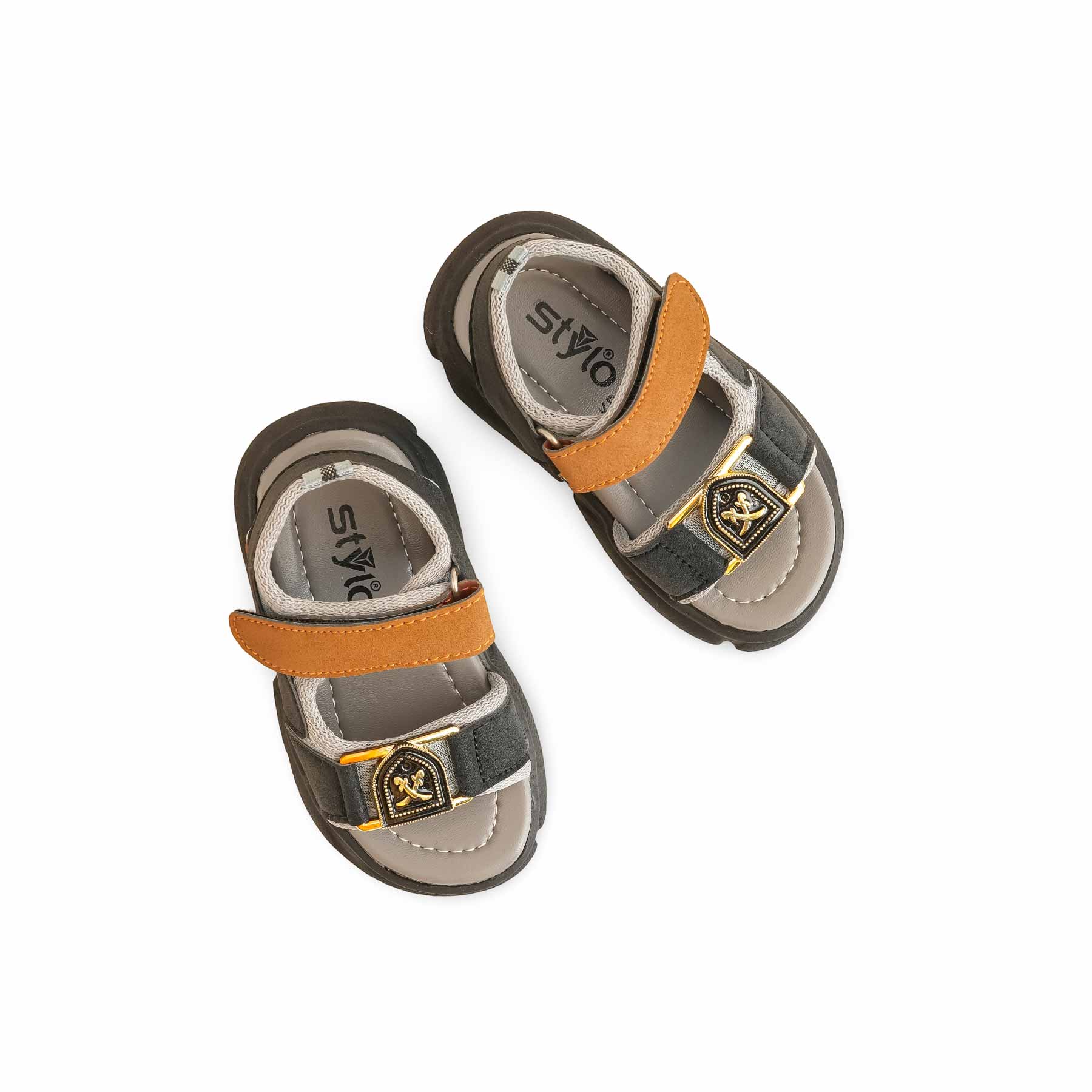 Boys Grey Formal Sandal KD4743 - Image 5