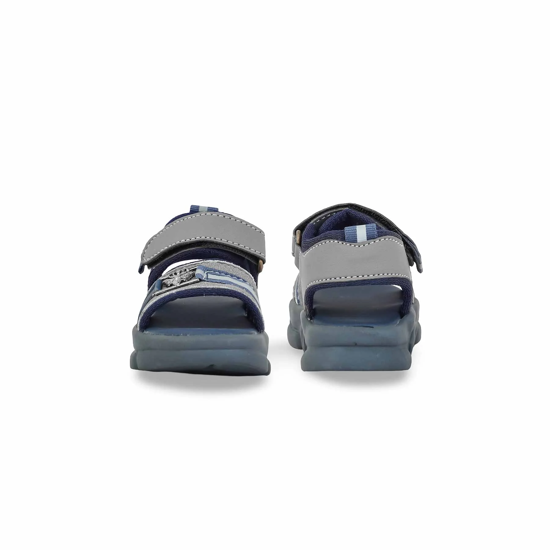 Boys Grey Formal Sandal KD4782 - Image 4