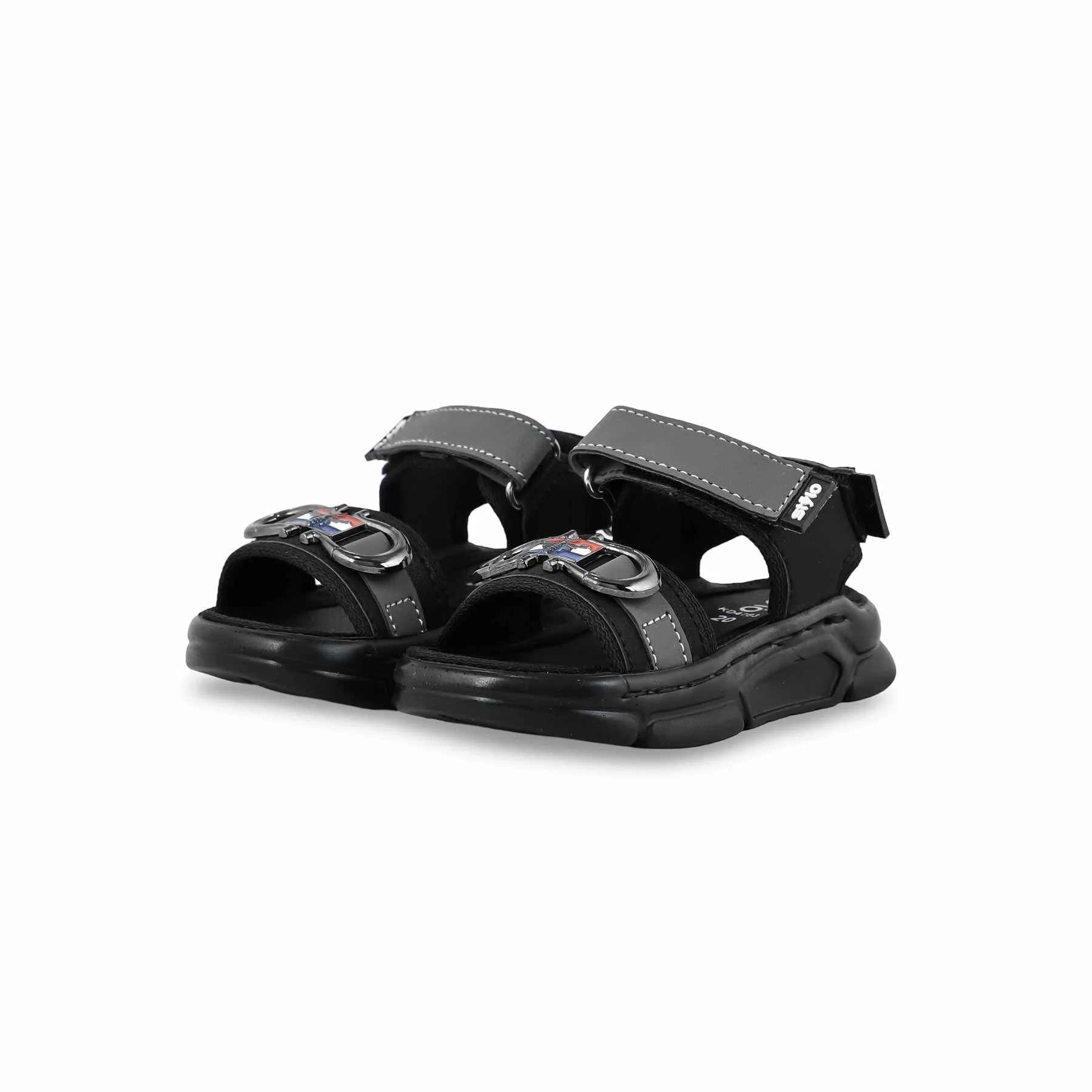 Boys Grey Formal Sandal KD4783 - Image 3