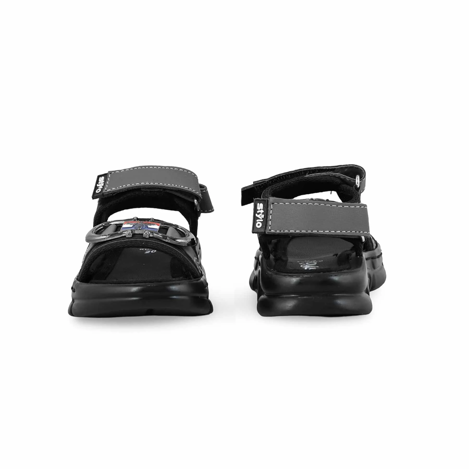 Boys Grey Formal Sandal KD4783 - Image 4