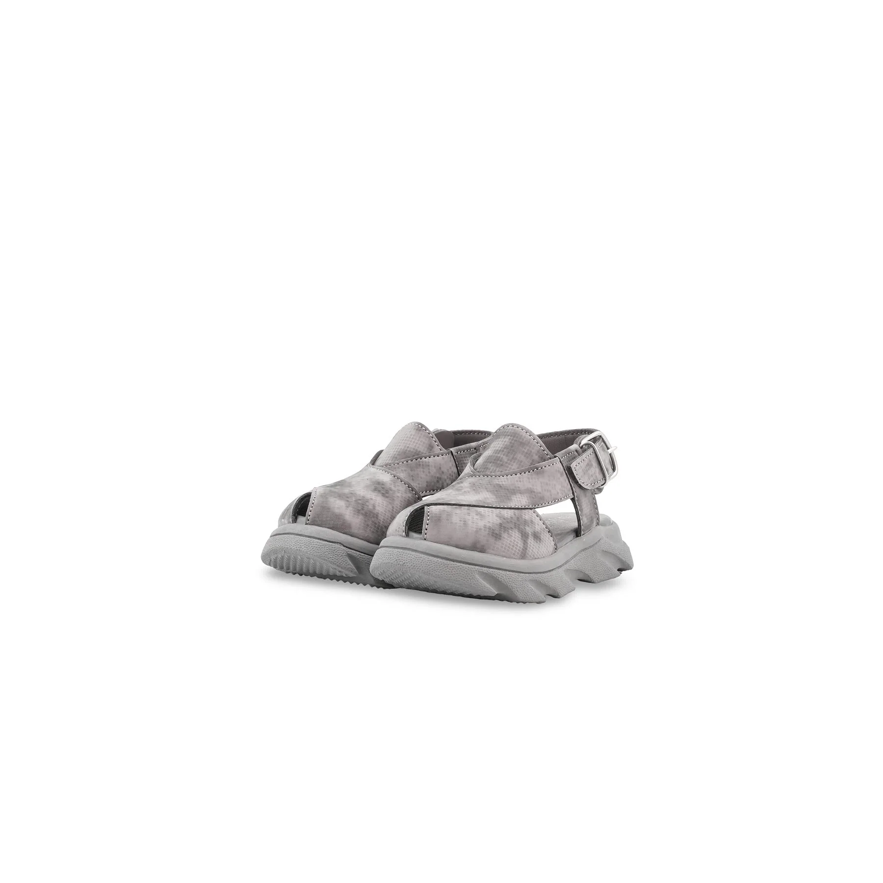 Boys Grey Peshawari Chappal KD4960 - Image 3
