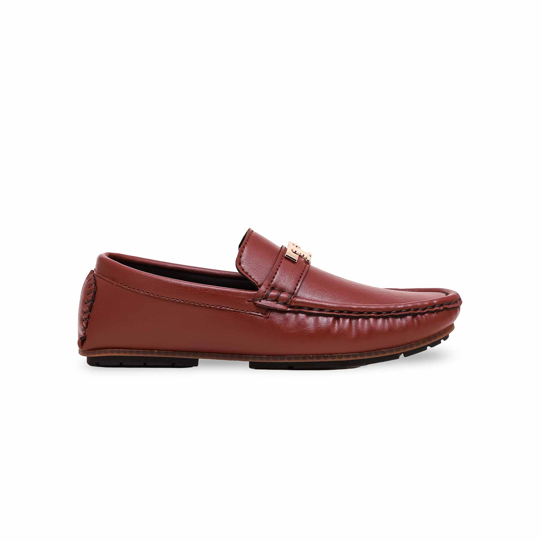 Boys Maroon Formal Moccasin KD0829 - Image 2