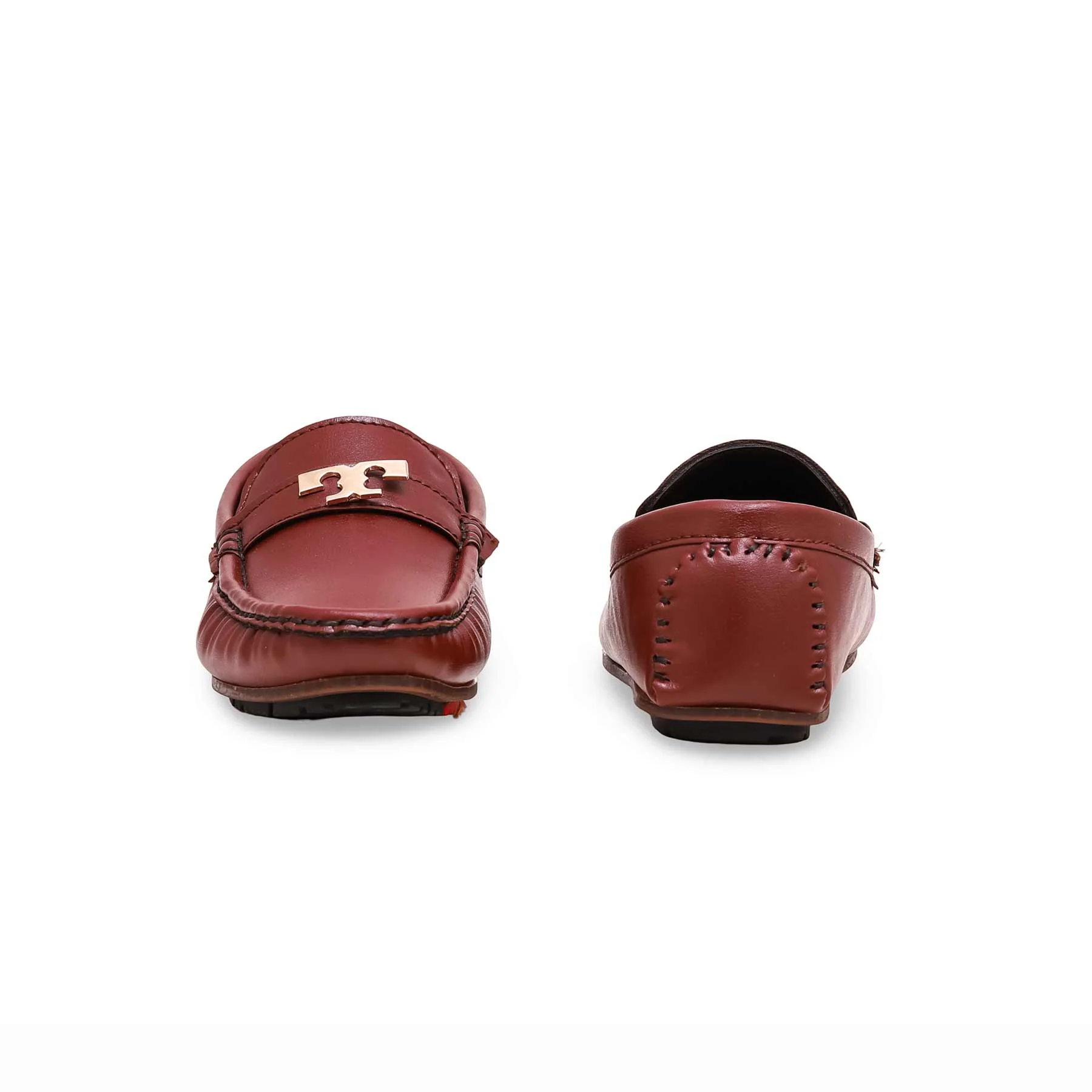Boys Maroon Formal Moccasin KD0829 - Image 4