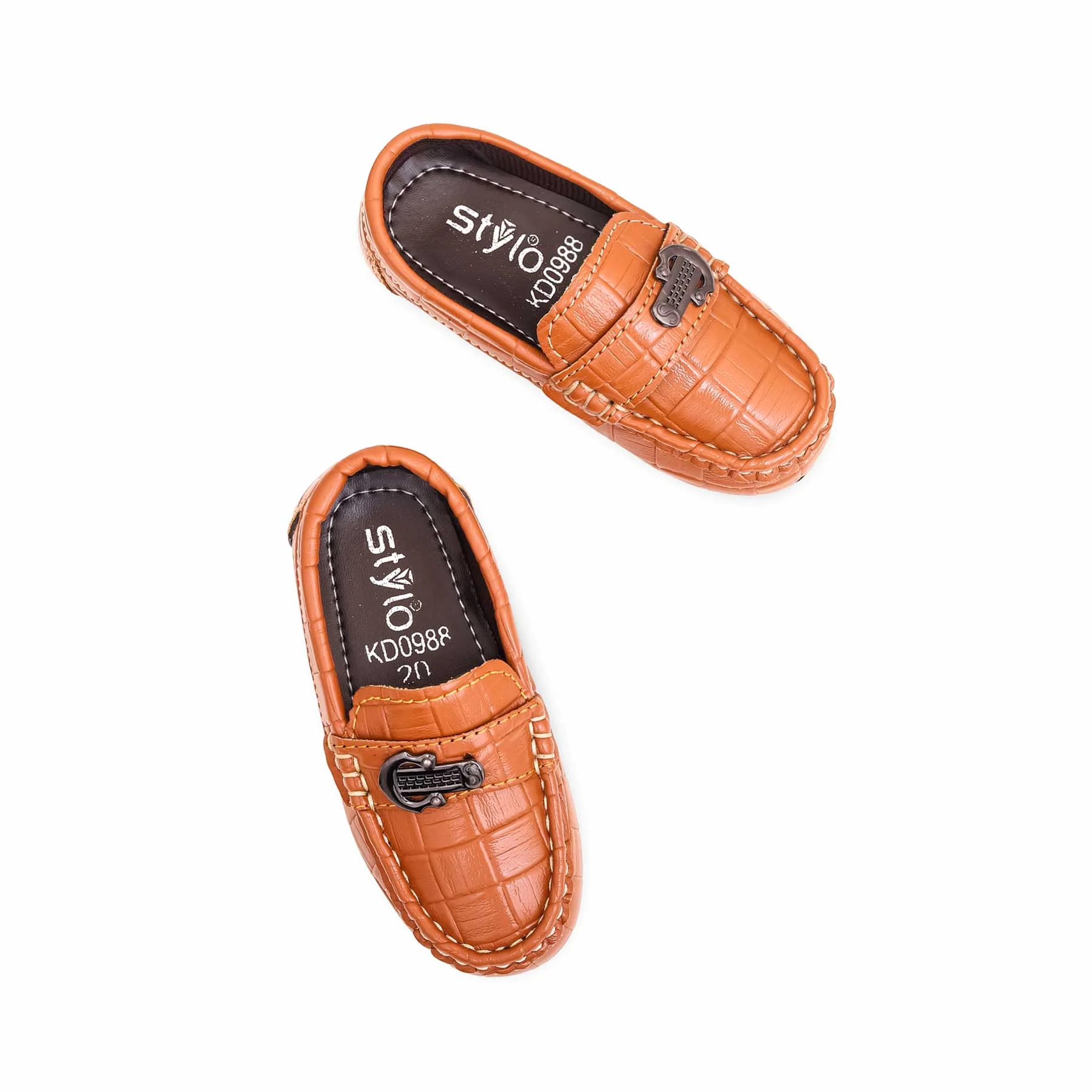 Boys Mustard Formal Moccasin KD0988 - Image 4