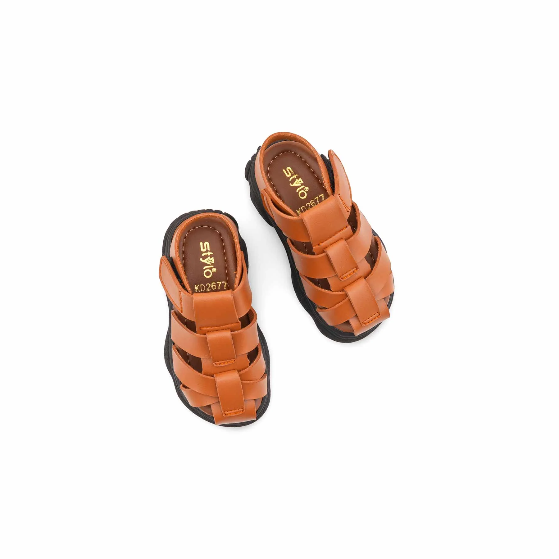 Boys Mustard Formal Sandal KD2677 - Image 5