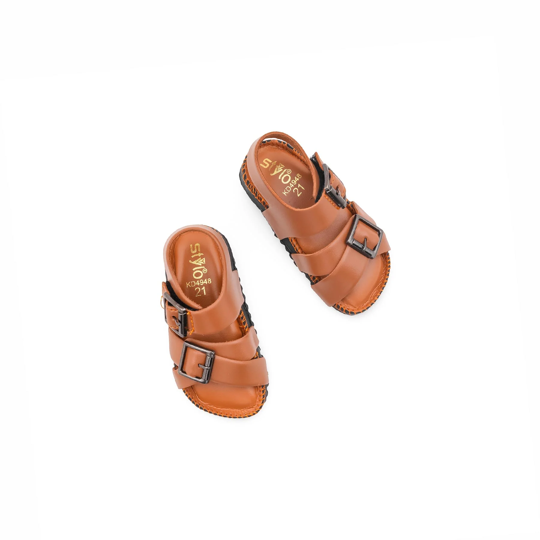 Boys Mustard Formal Sandal KD4948 - Image 5