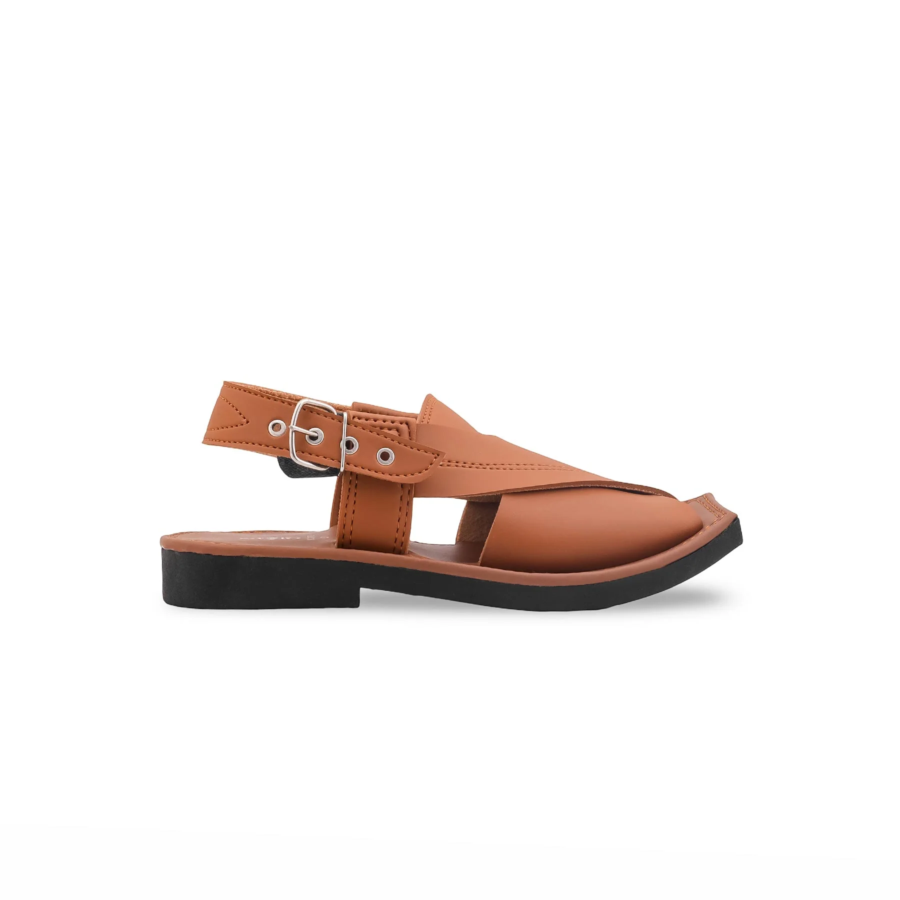 Boys Mustard Peshawari Chappal KD2678 - Image 2