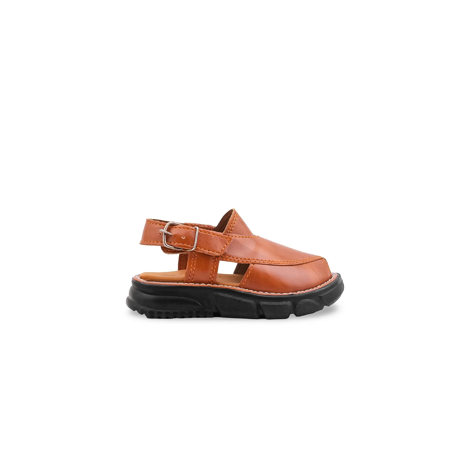 Boys Mustard Peshawari Chappal KD2692 - Image 2