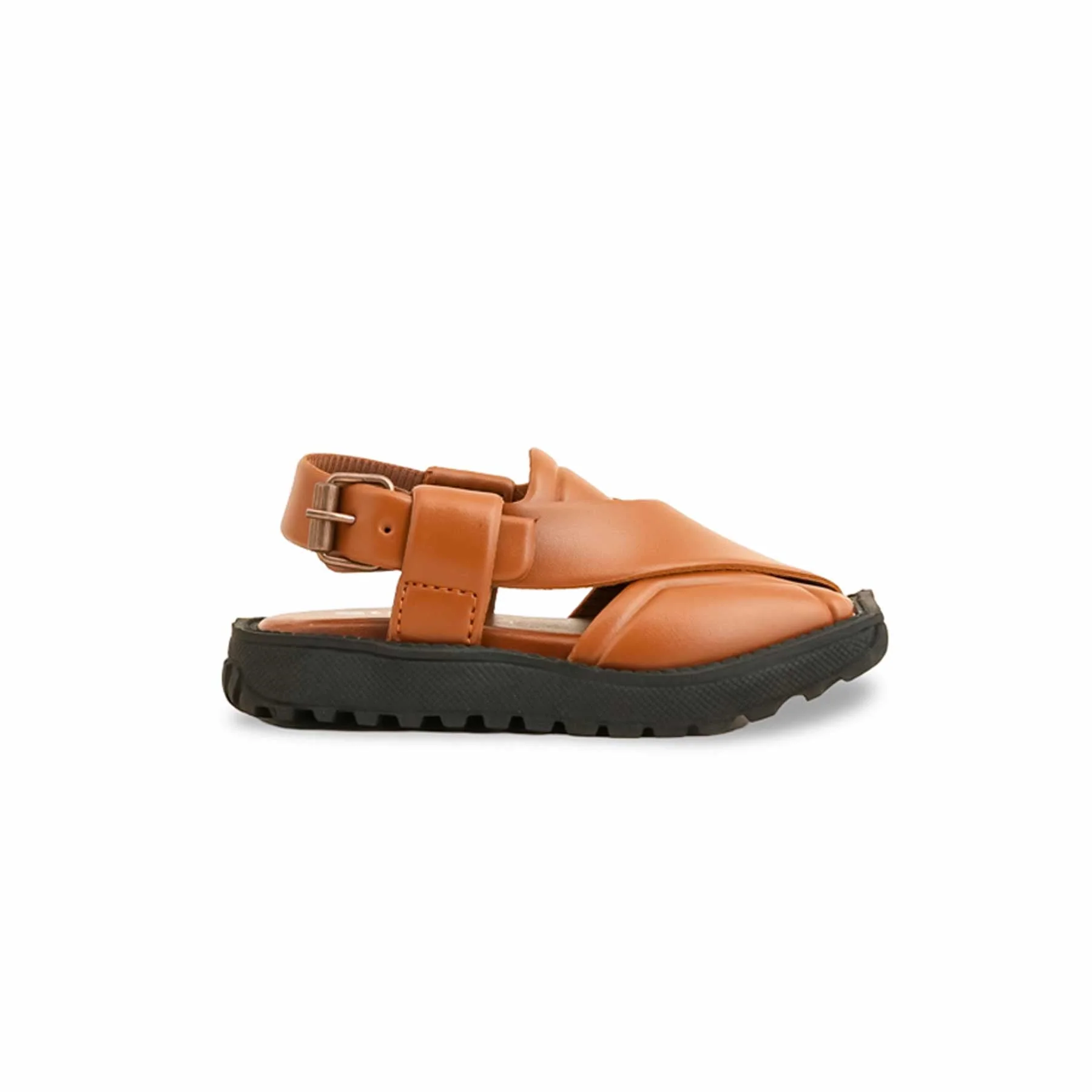 Boys Mustard Peshawari Chappal KD4731 - Image 2