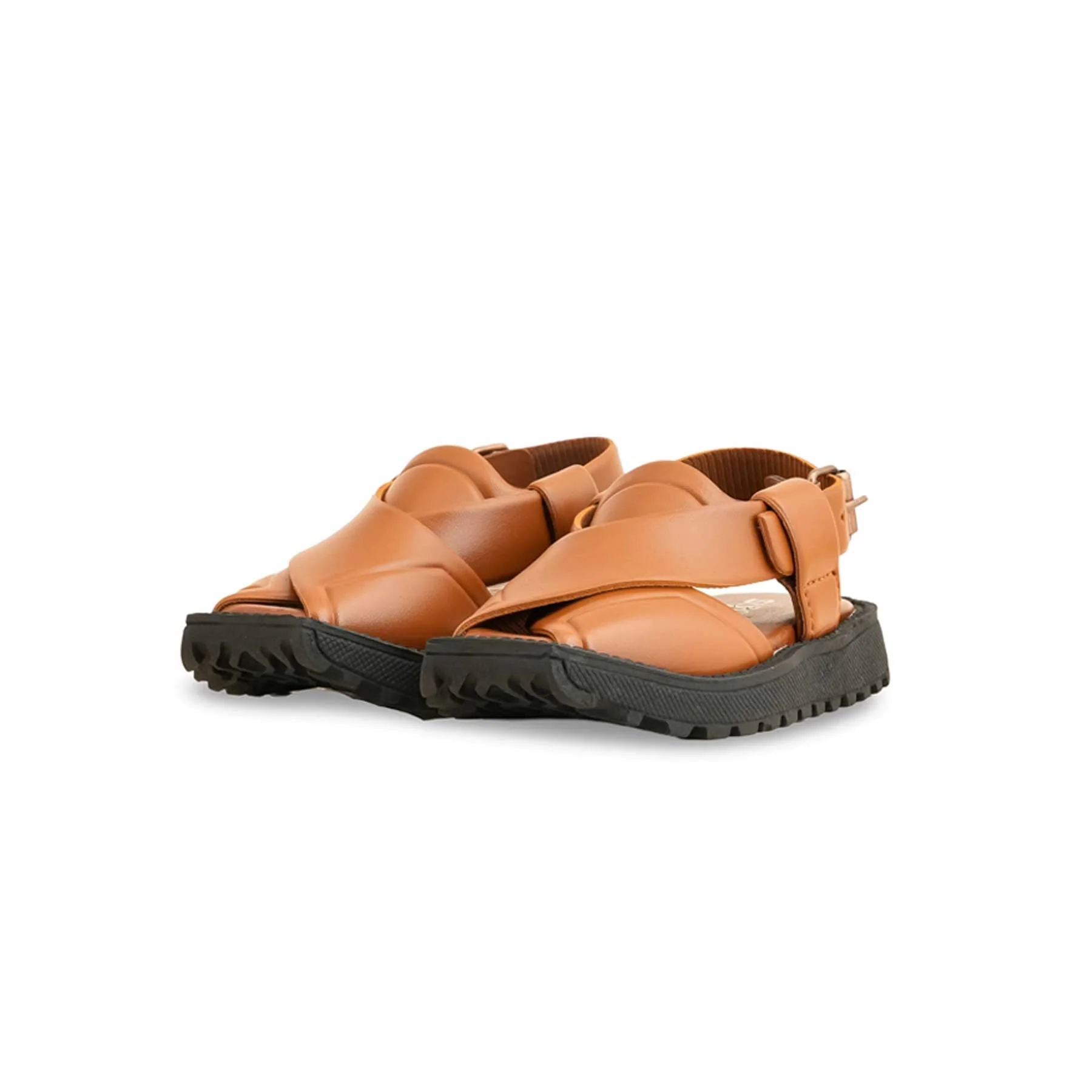 Boys Mustard Peshawari Chappal KD4731 - Image 3