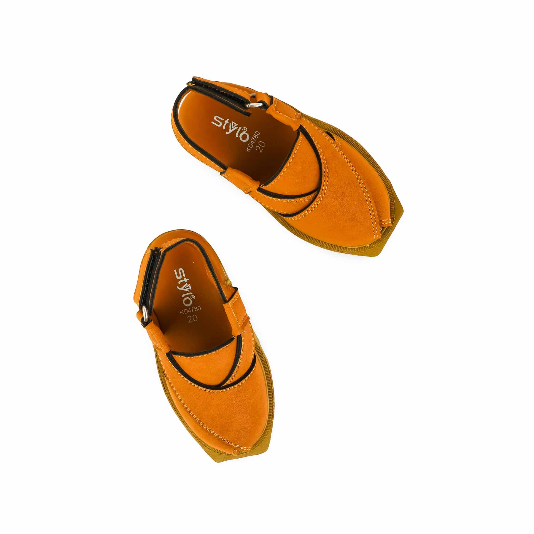 Boys Mustard Peshawari Chappal KD4780 - Image 5