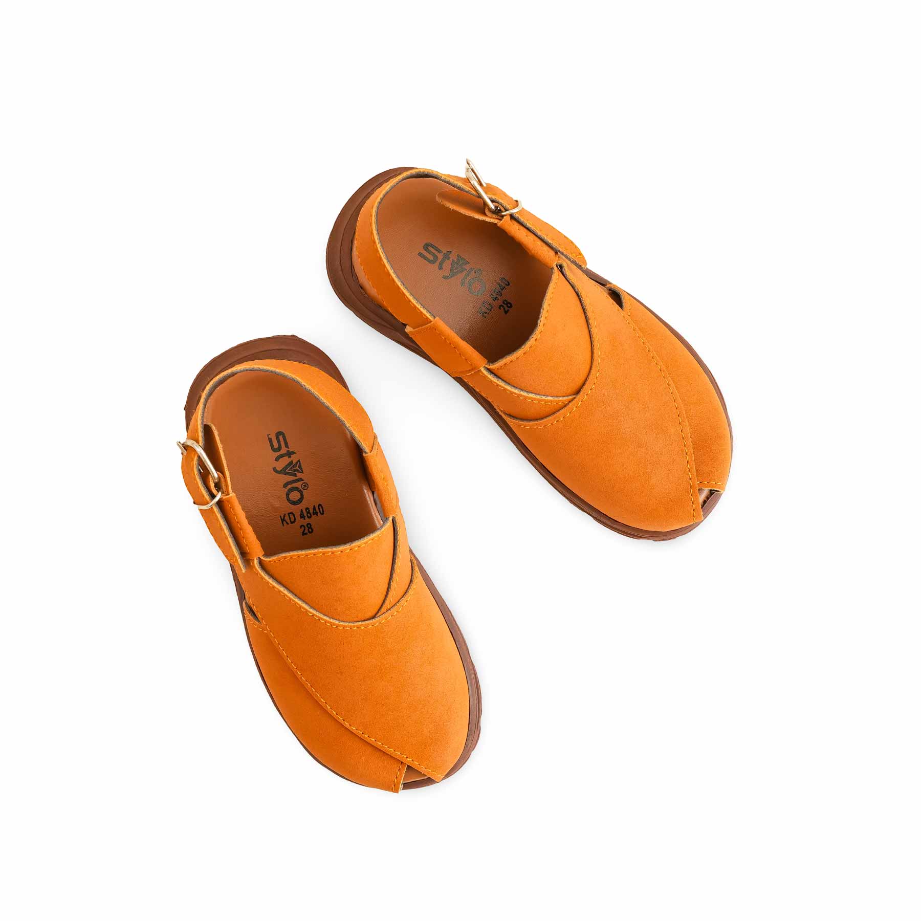Boys Mustard Peshawari Chappal KD4840 - Image 5