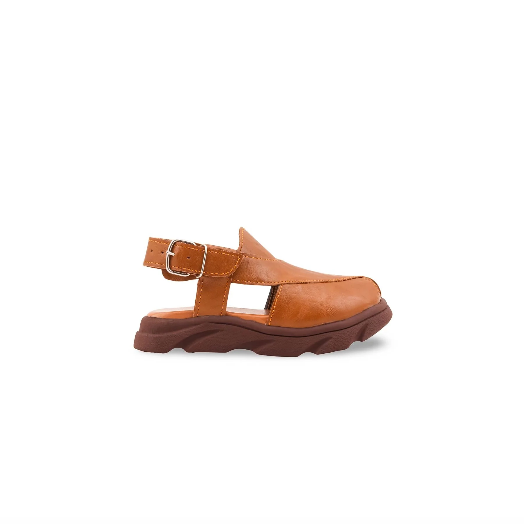 Boys Mustard Peshawari Chappal KD4958 - Image 2