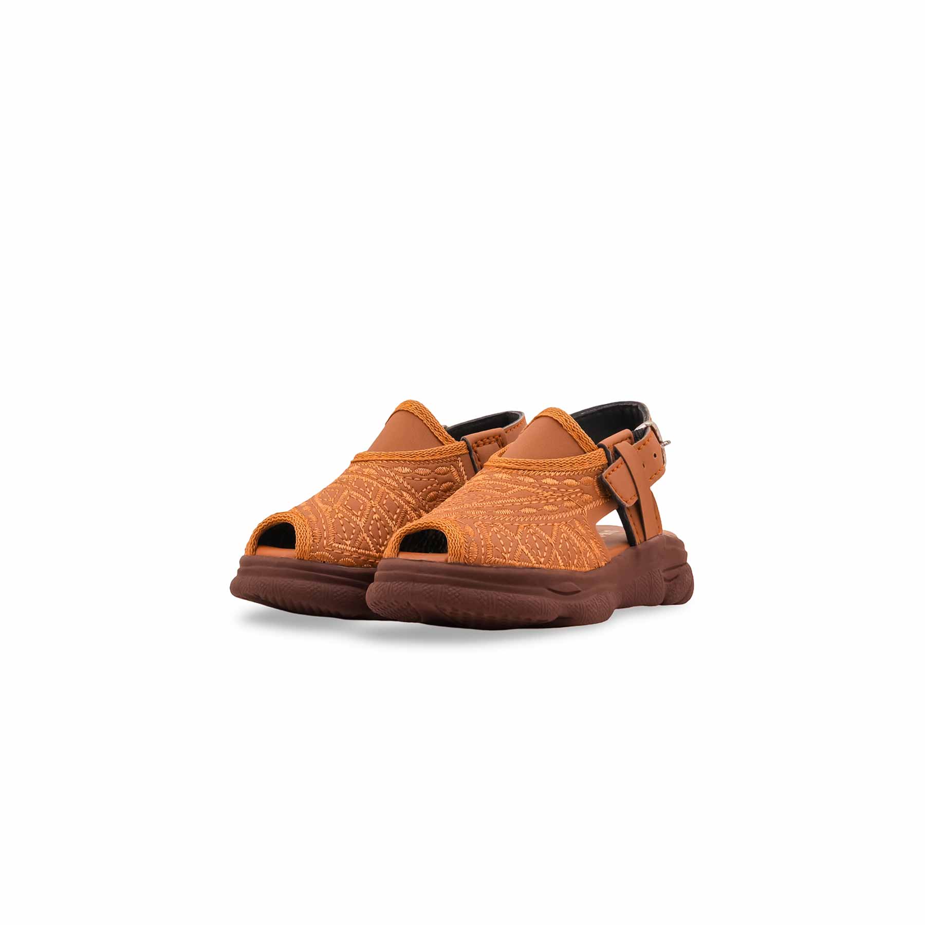 Boys Mustard Peshawari Chappal KD4975 - Image 3