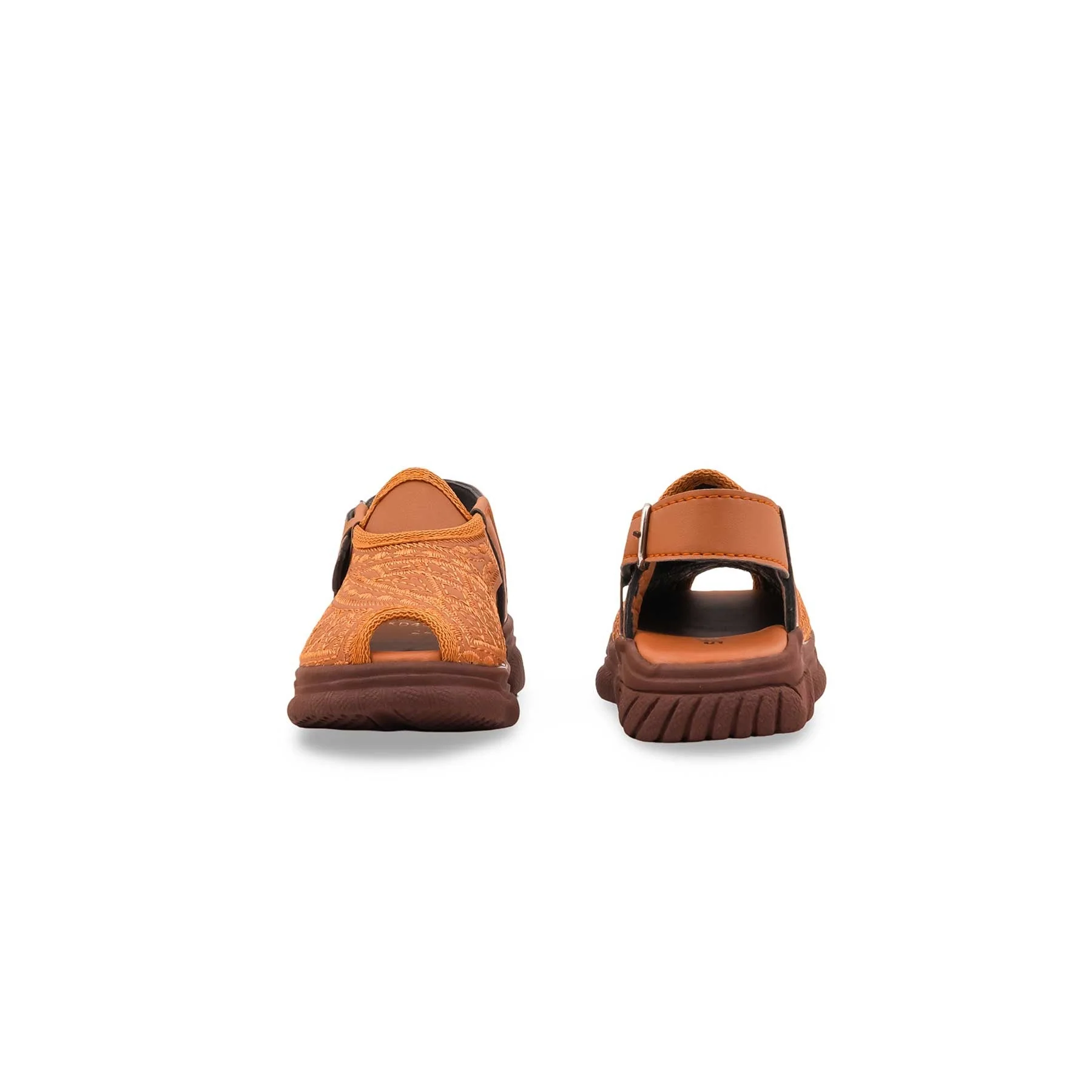 Boys Mustard Peshawari Chappal KD4975 - Image 4