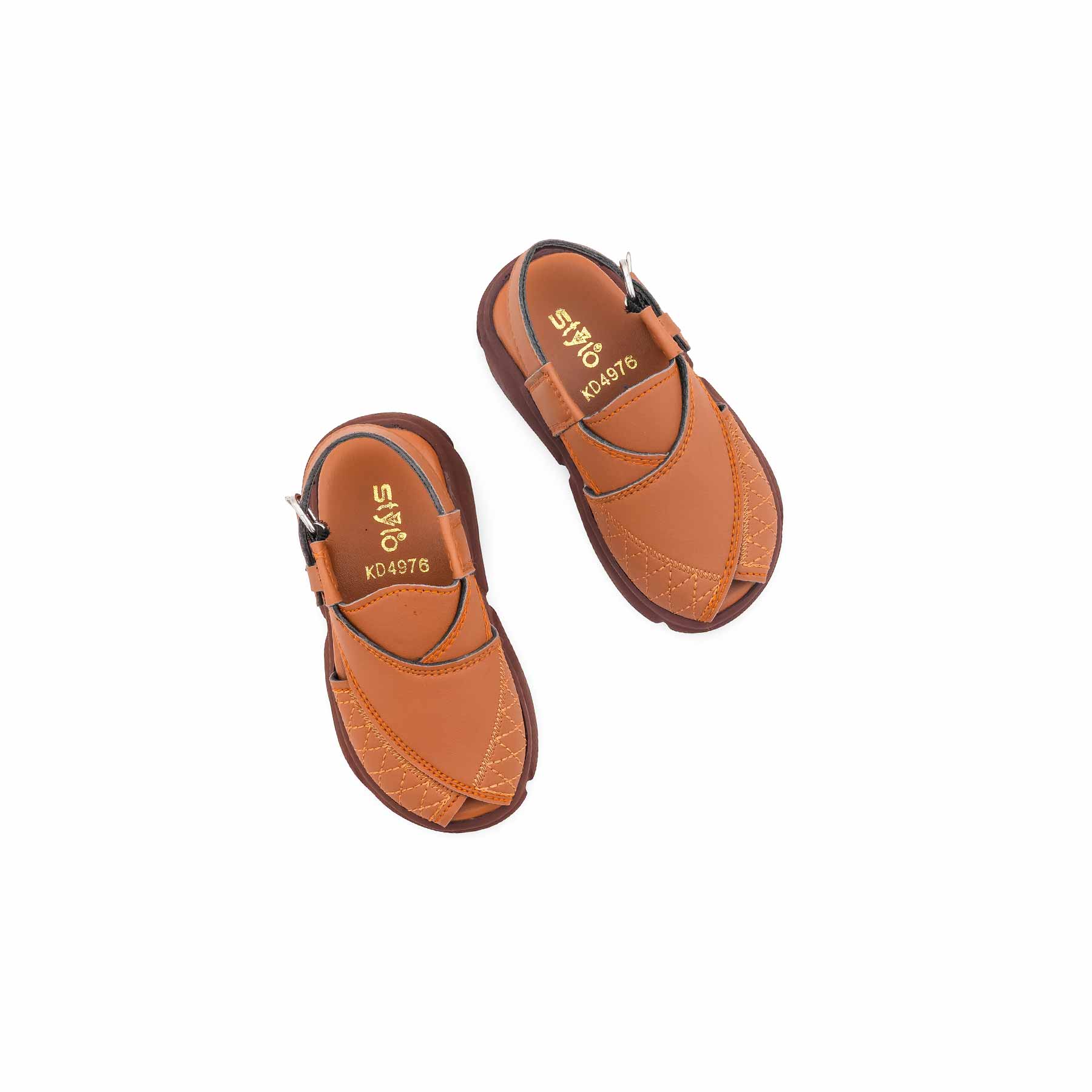 Boys Mustard Peshawari Chappal KD4976 - Image 5