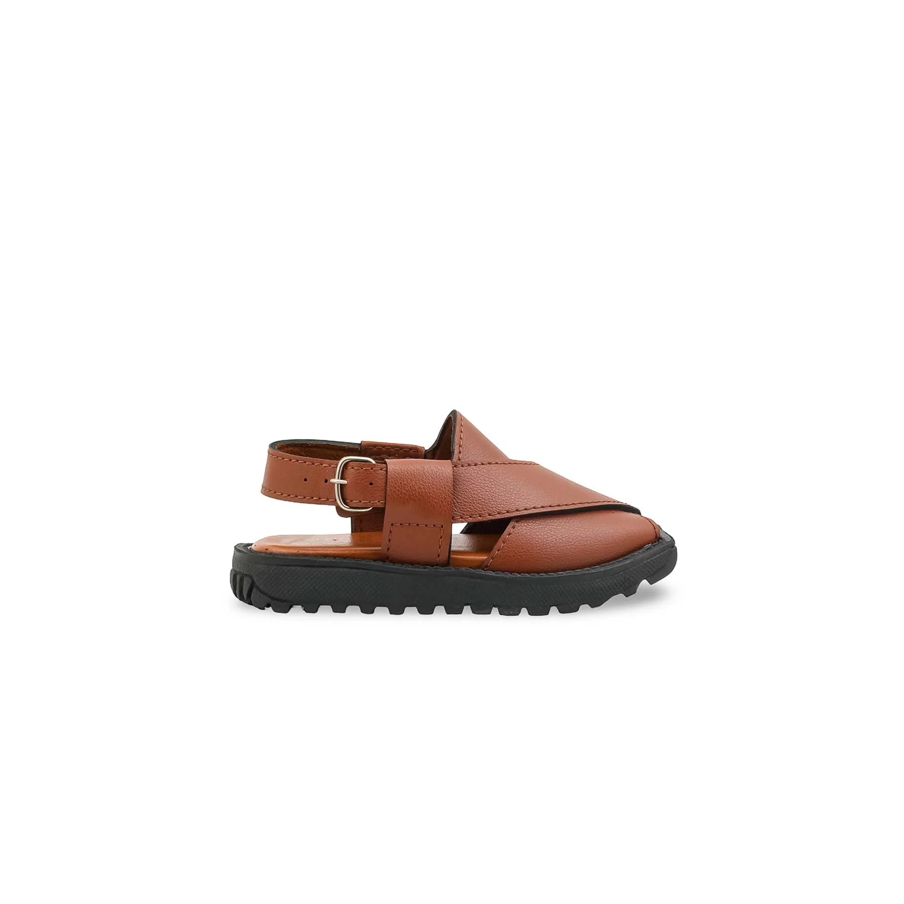 Boys Mustard Peshawari Chappal KD4985 - Image 2